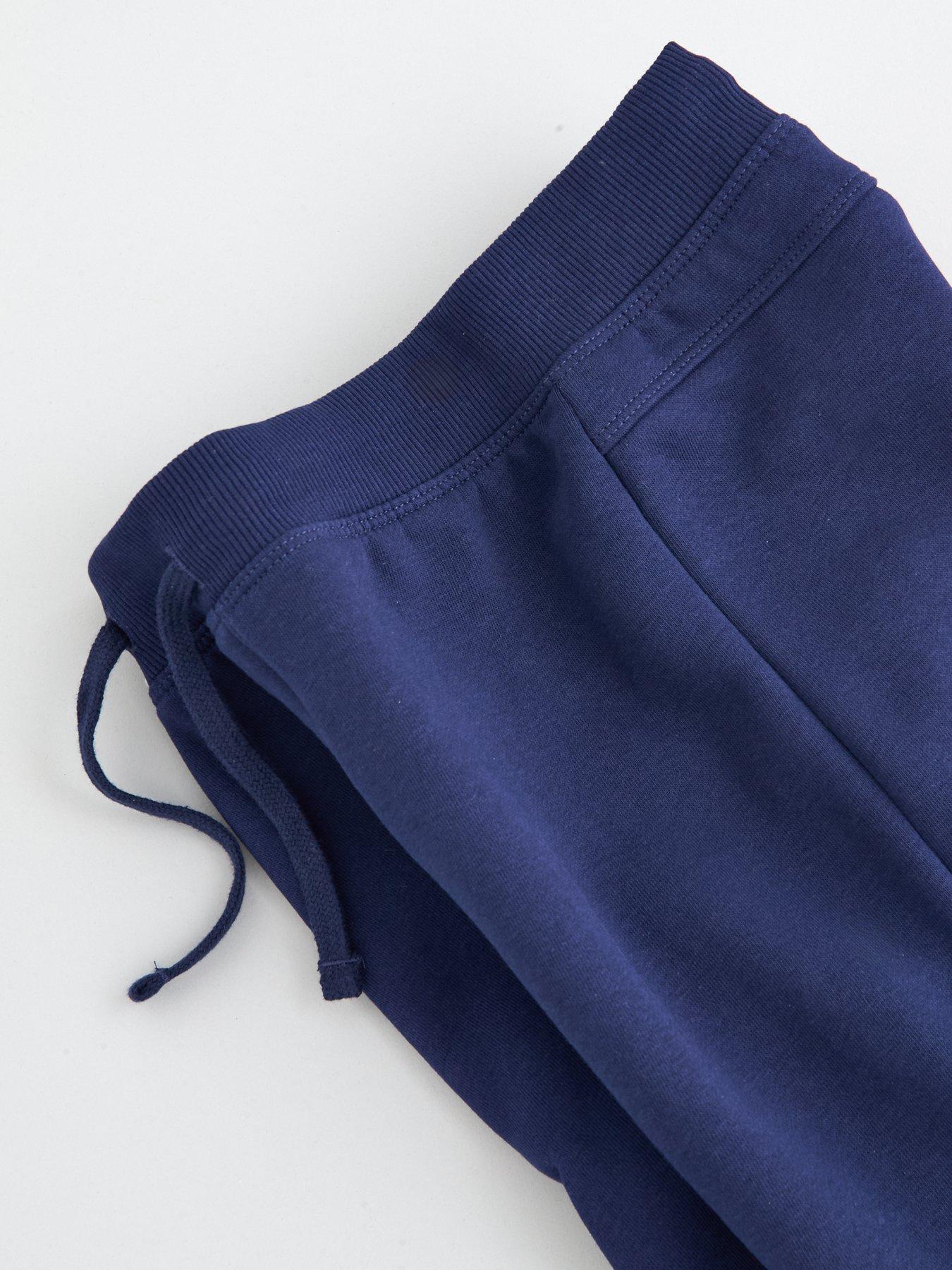 Image 4 of 4 of The Very Collection Boys Cotton-Blend Drawcord Jog Shorts - Navy