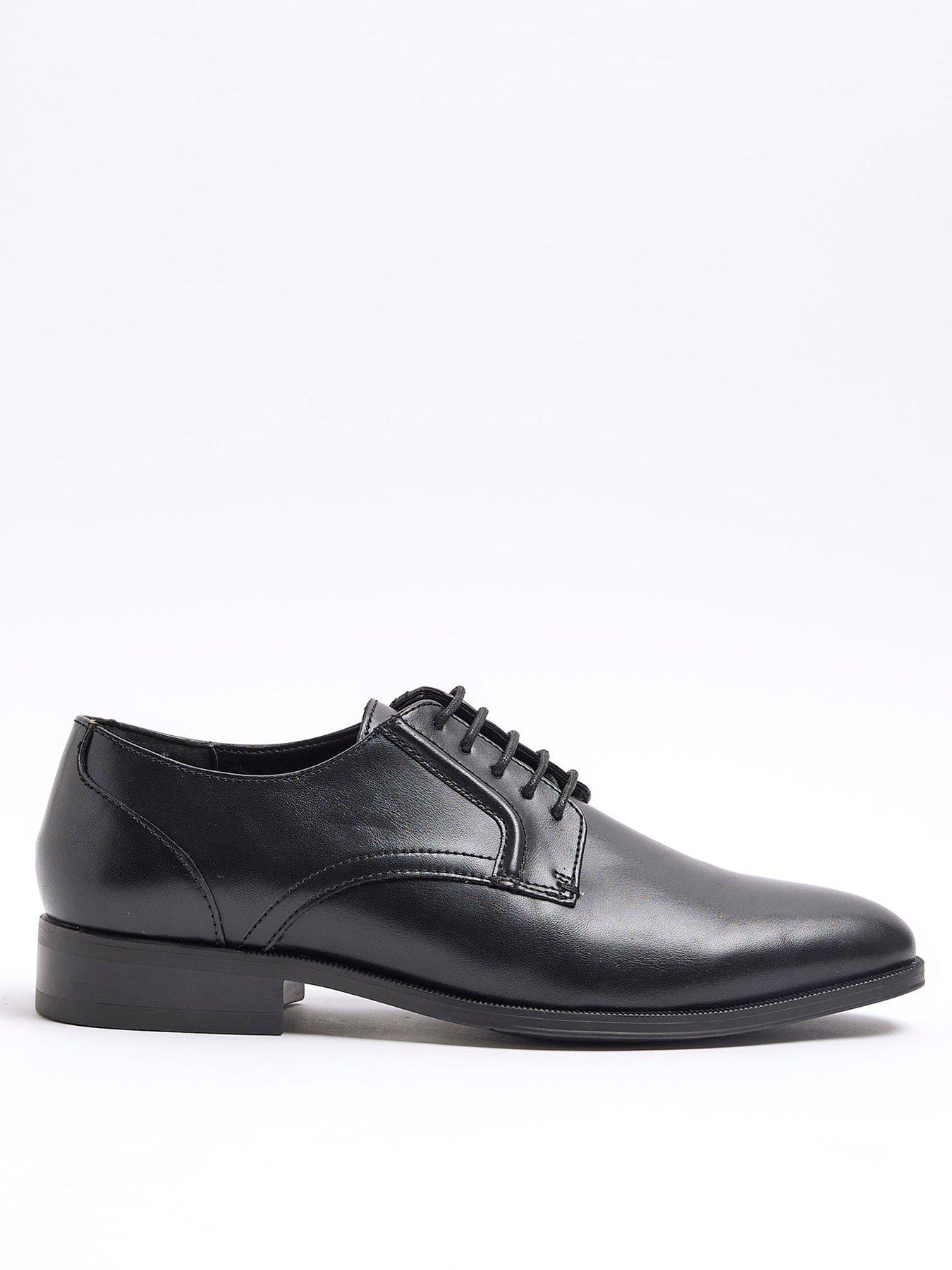  image of river-island-formal-point-derby-shoe-black