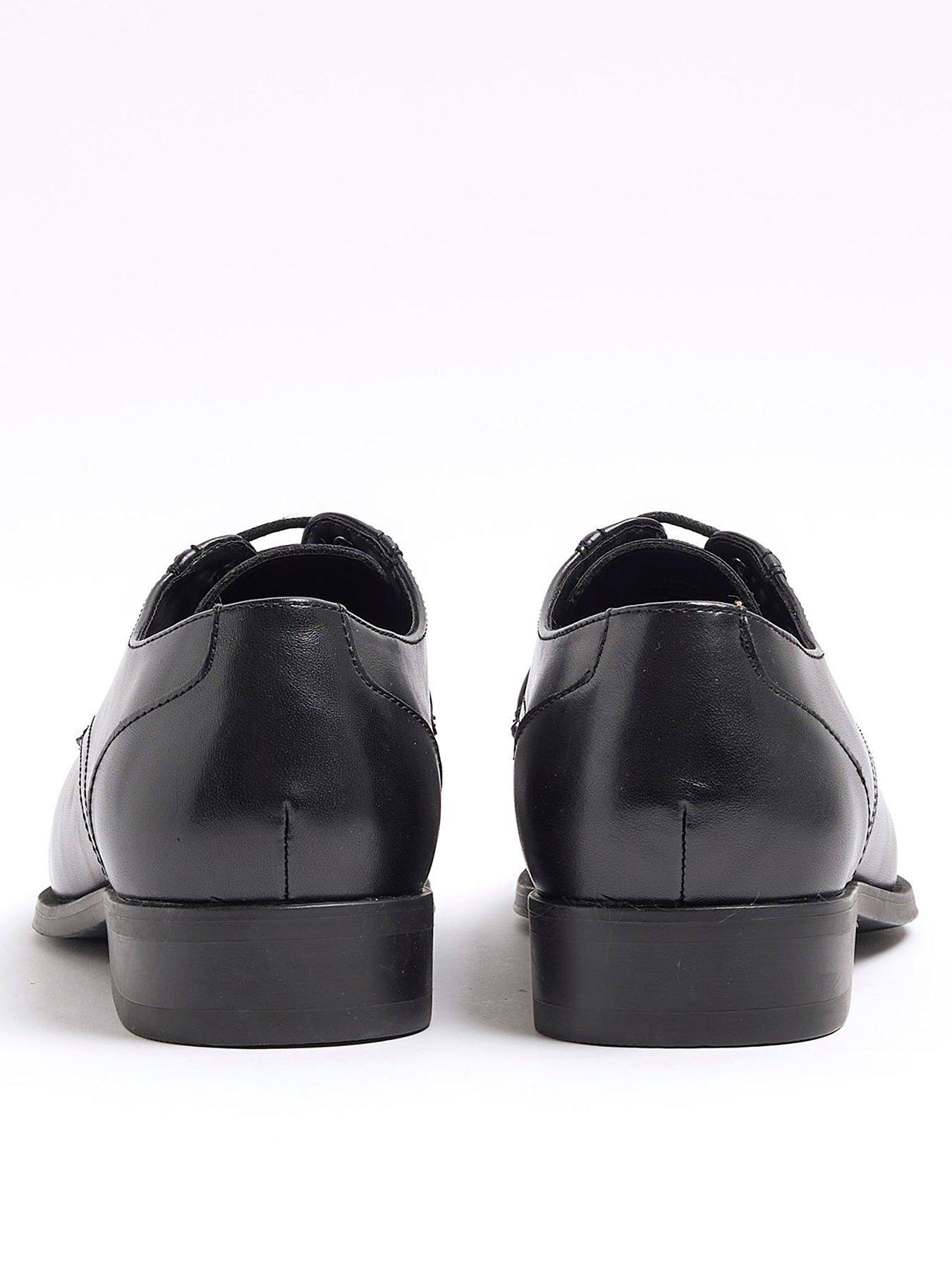  image of river-island-formal-point-derby-shoe-black