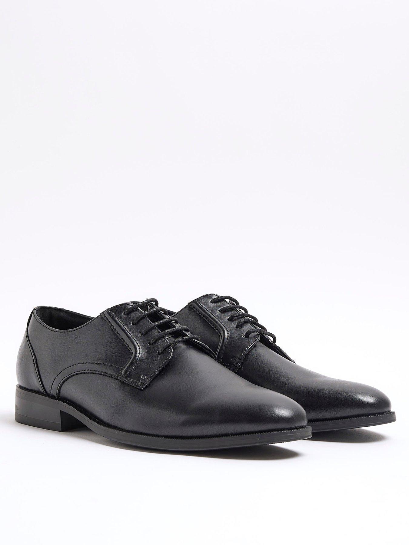  image of river-island-formal-point-derby-shoe-black
