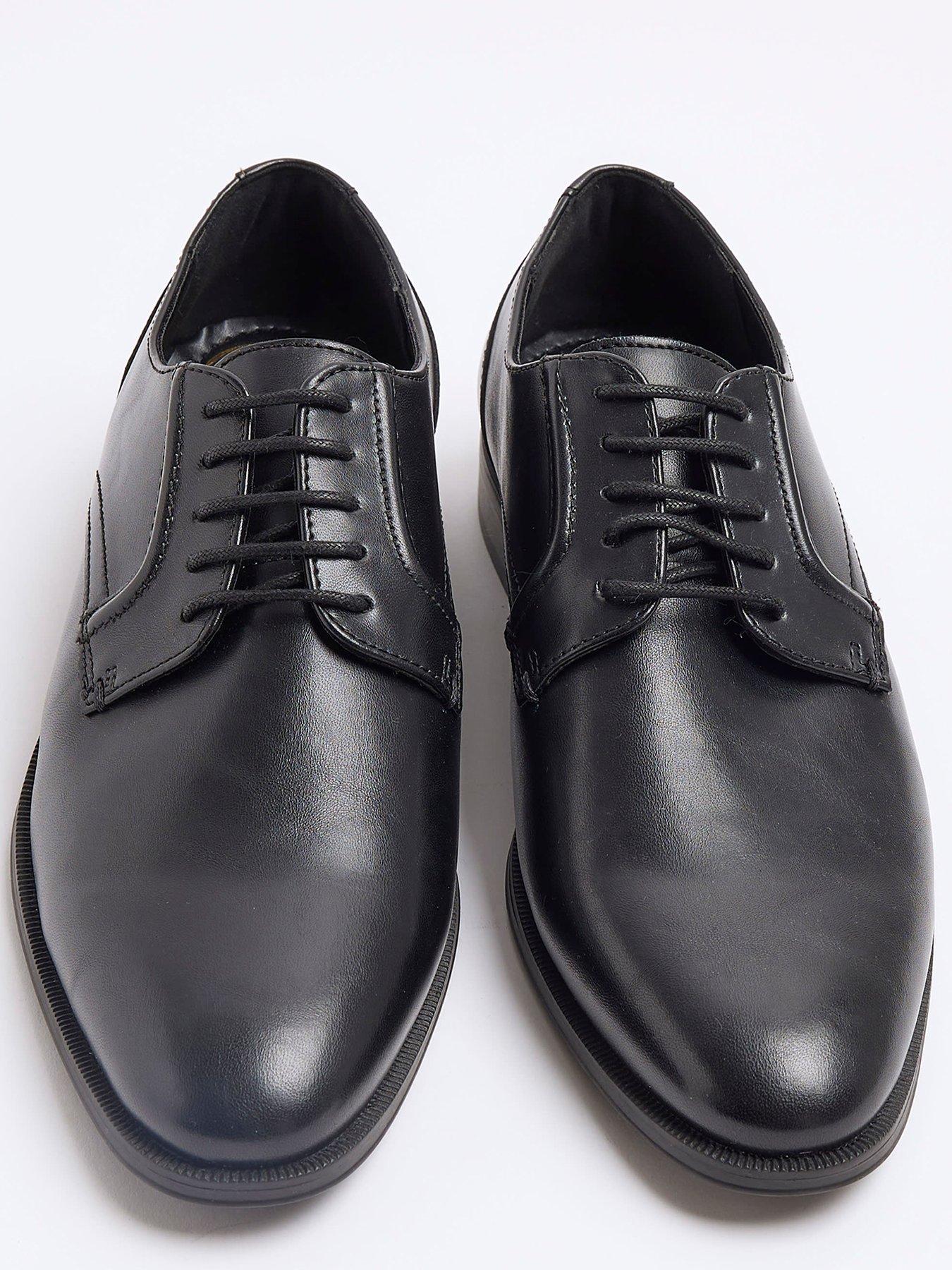  image of river-island-formal-point-derby-shoe-black