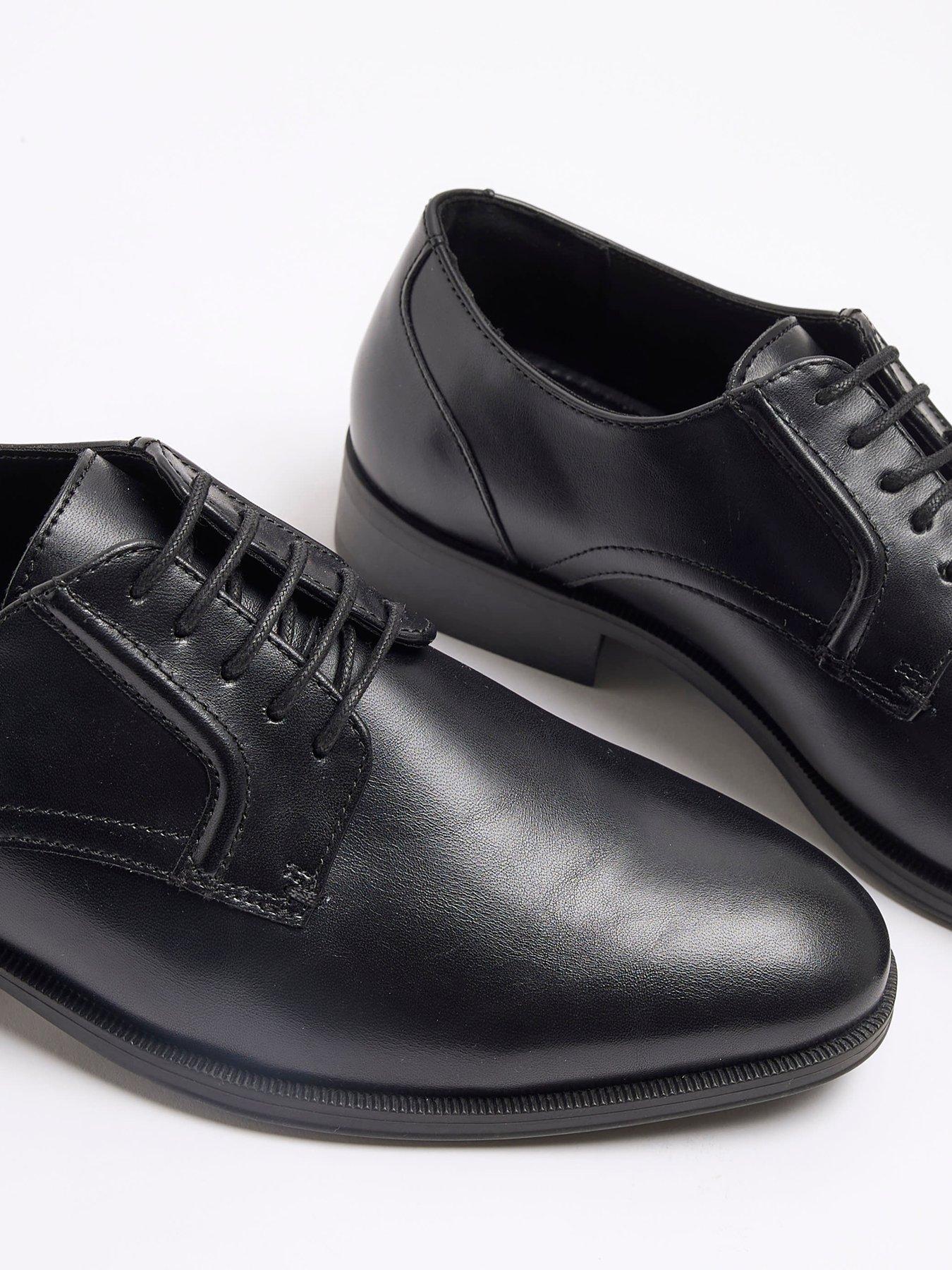  image of river-island-formal-point-derby-shoe-black