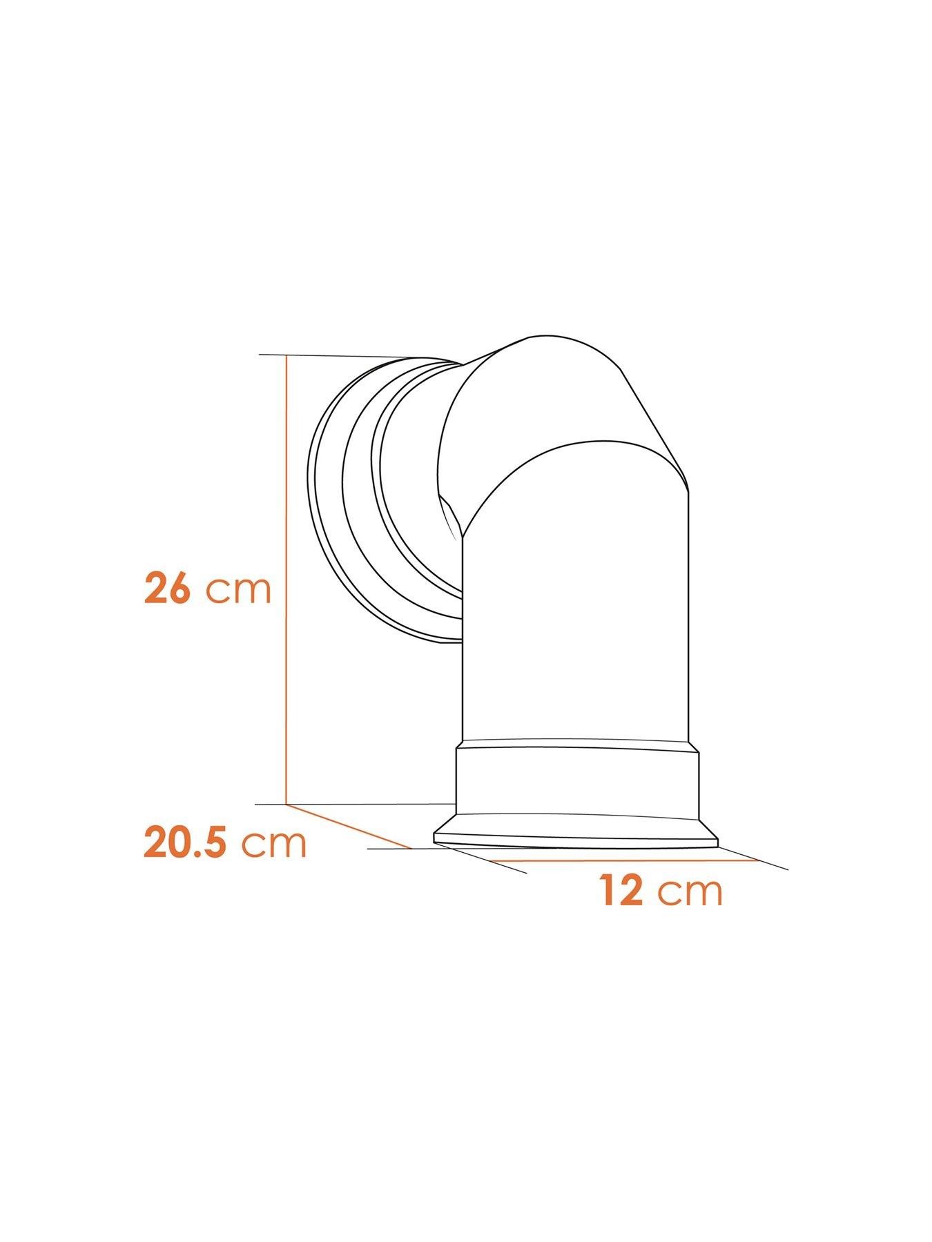 Image 7 of 7 of OKO S1 Bio Ethanol Stove with Log Storage in Charcoal Grey & Angled Stove Pipe