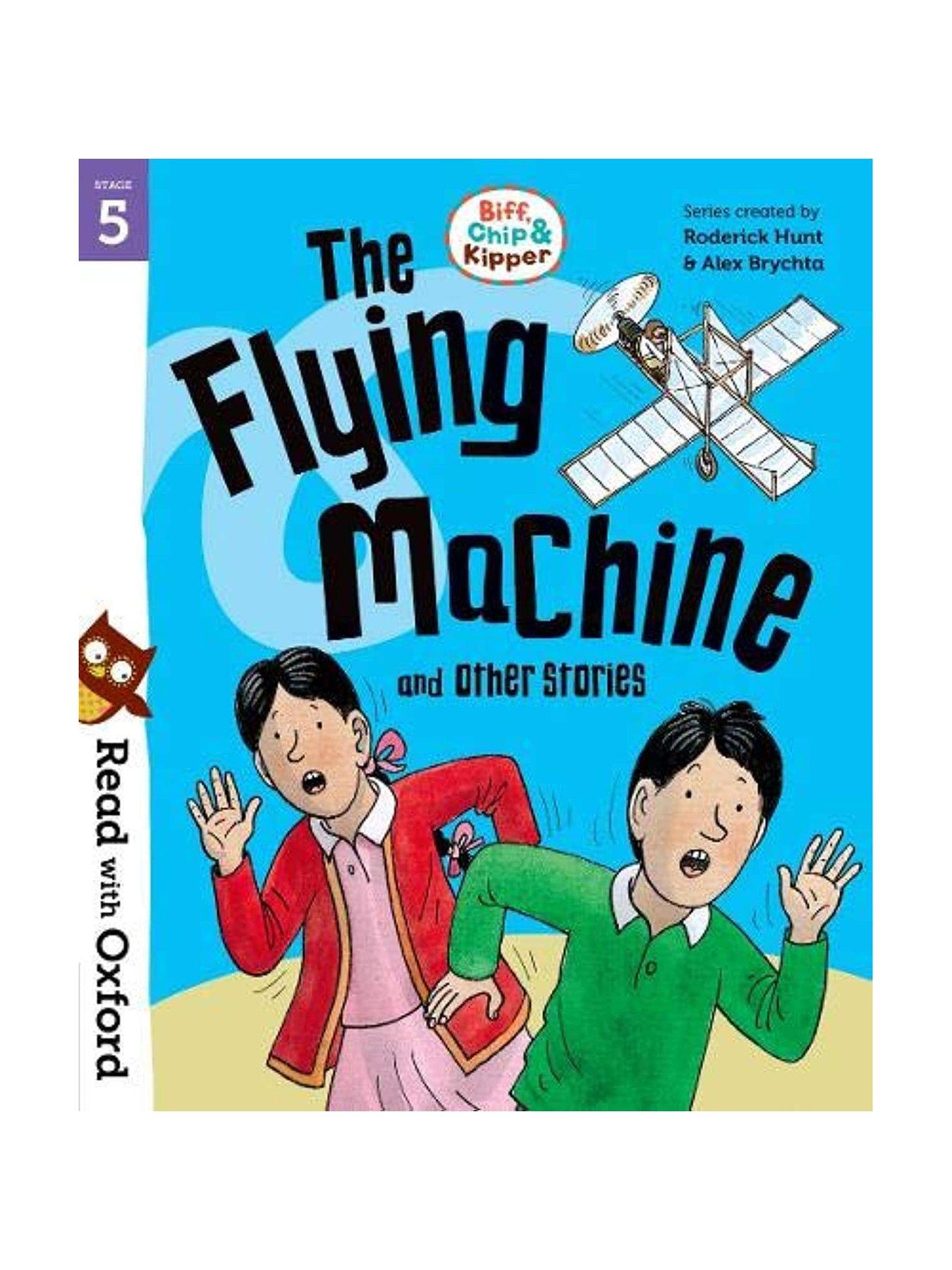  image of read-with-oxford-stage-5-biff-chip-kipper-bind-up-fireball-in-sky-flying-machine-2-book-set