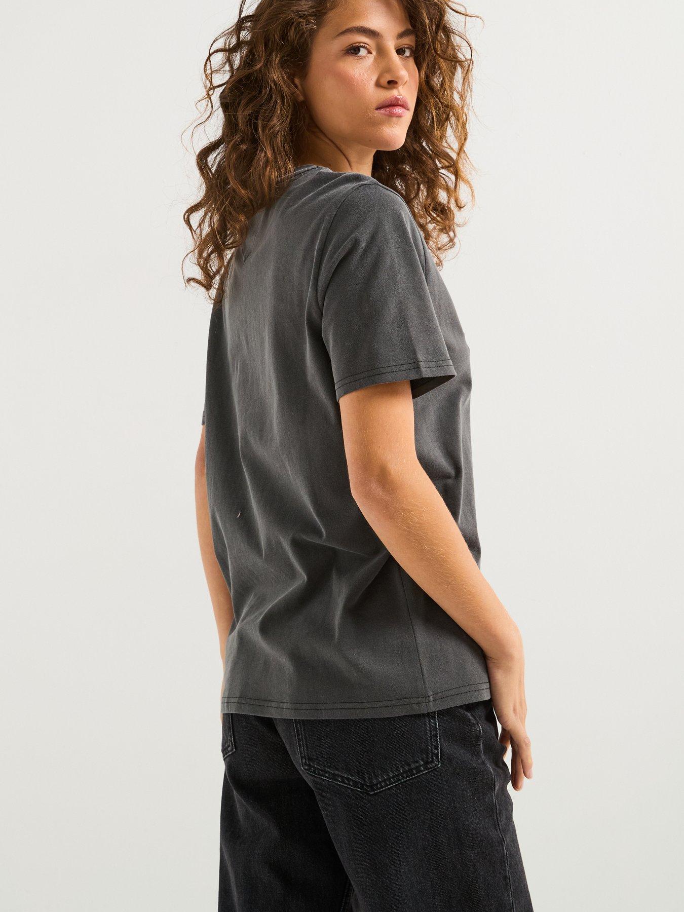  image of tommy-jeans-varisty-logo-oversized-t-shirt-black