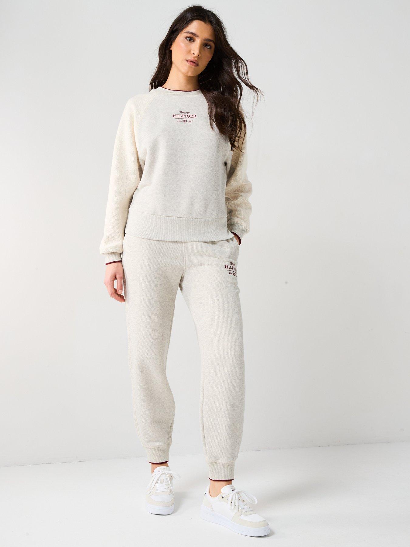  image of tommy-hilfiger-monotype-logo-textured-sweatshirt-white