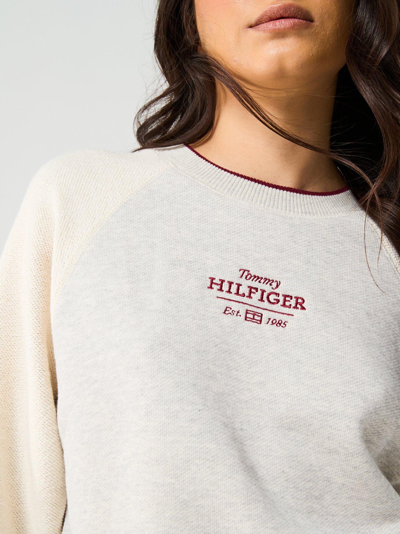  image of tommy-hilfiger-monotype-logo-textured-sweatshirt-white