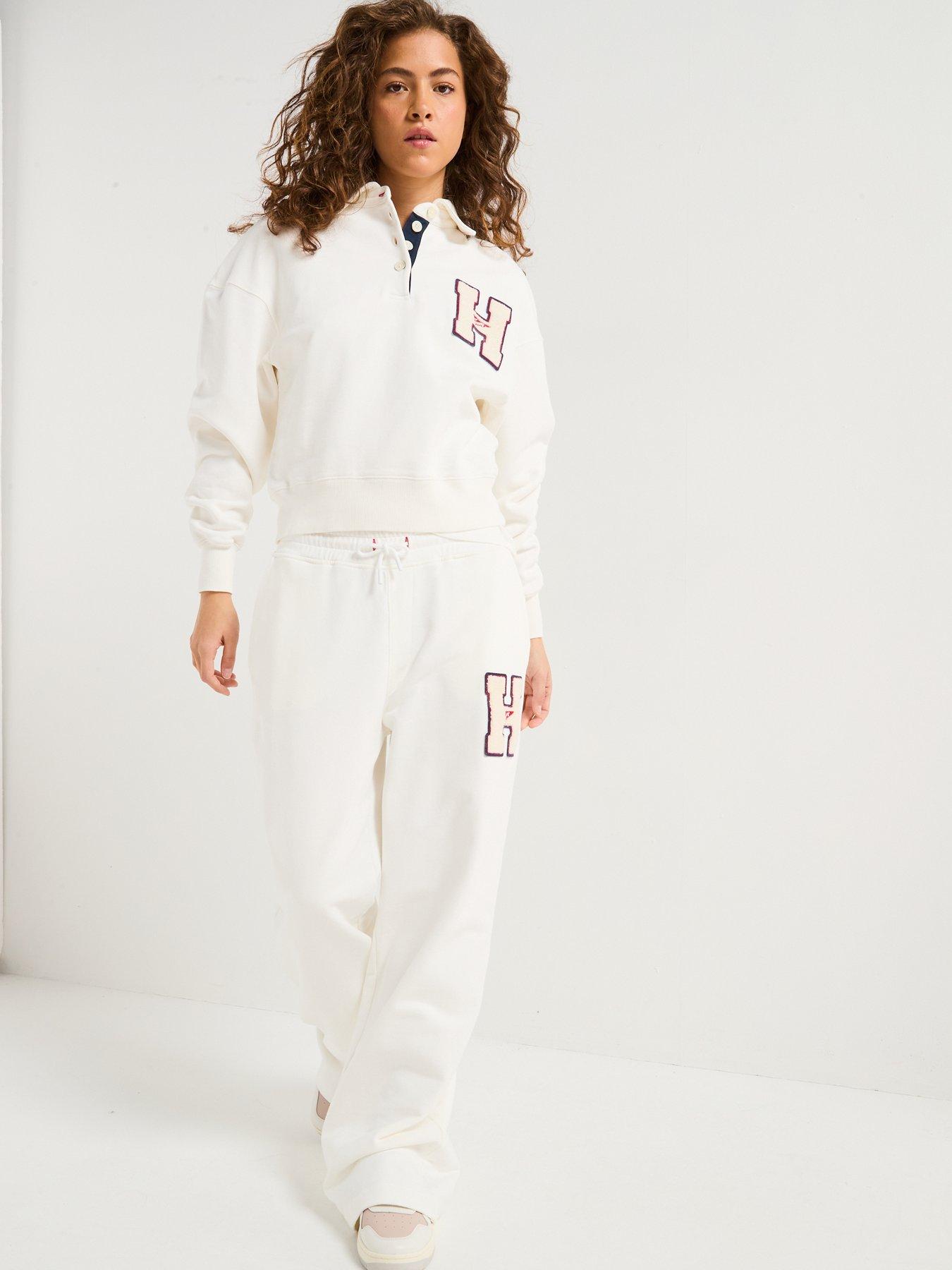  image of tommy-jeans-graphic-logo-polo-sweatshirt-white
