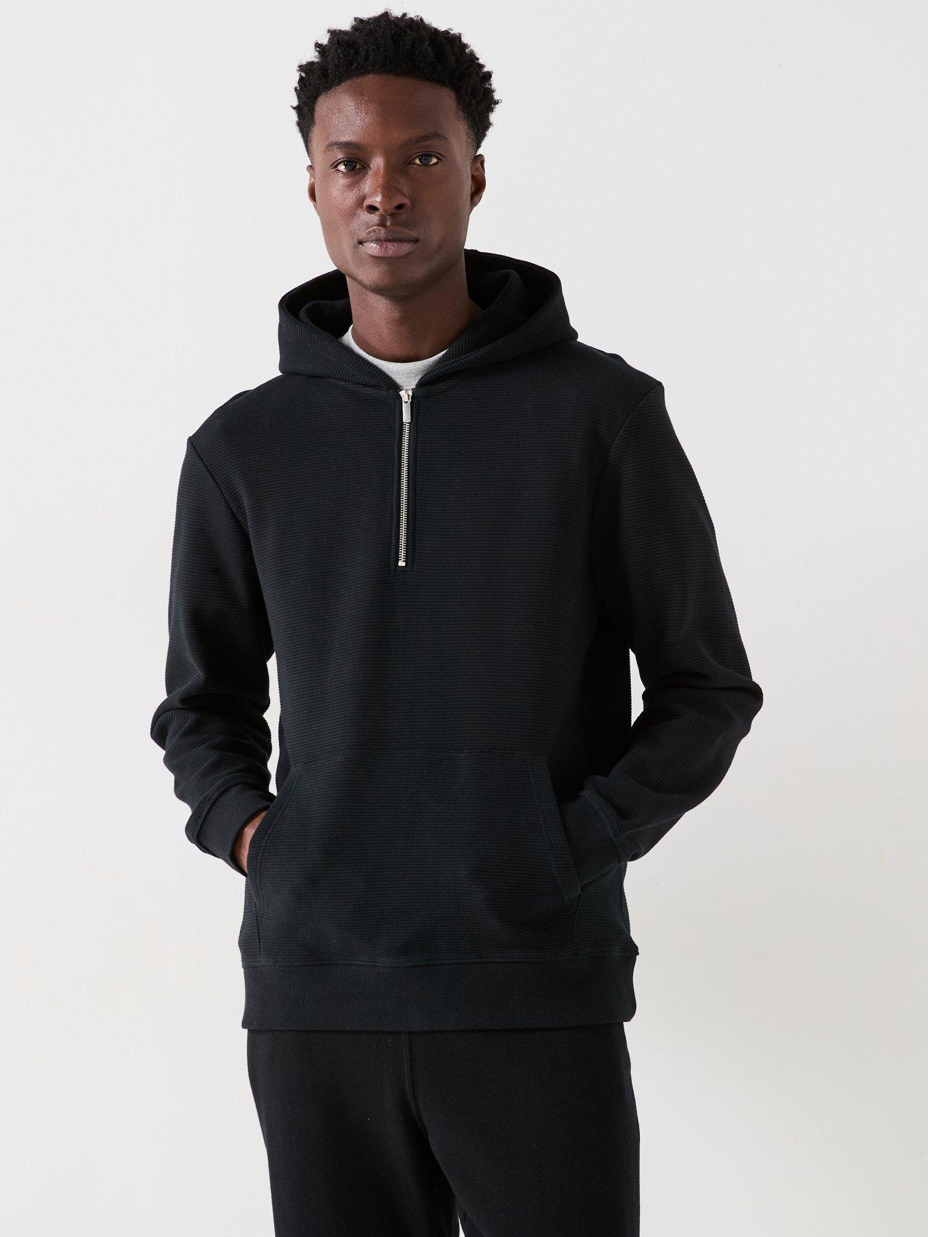 undefined Ottoman Quarter Zip Hoody - Black