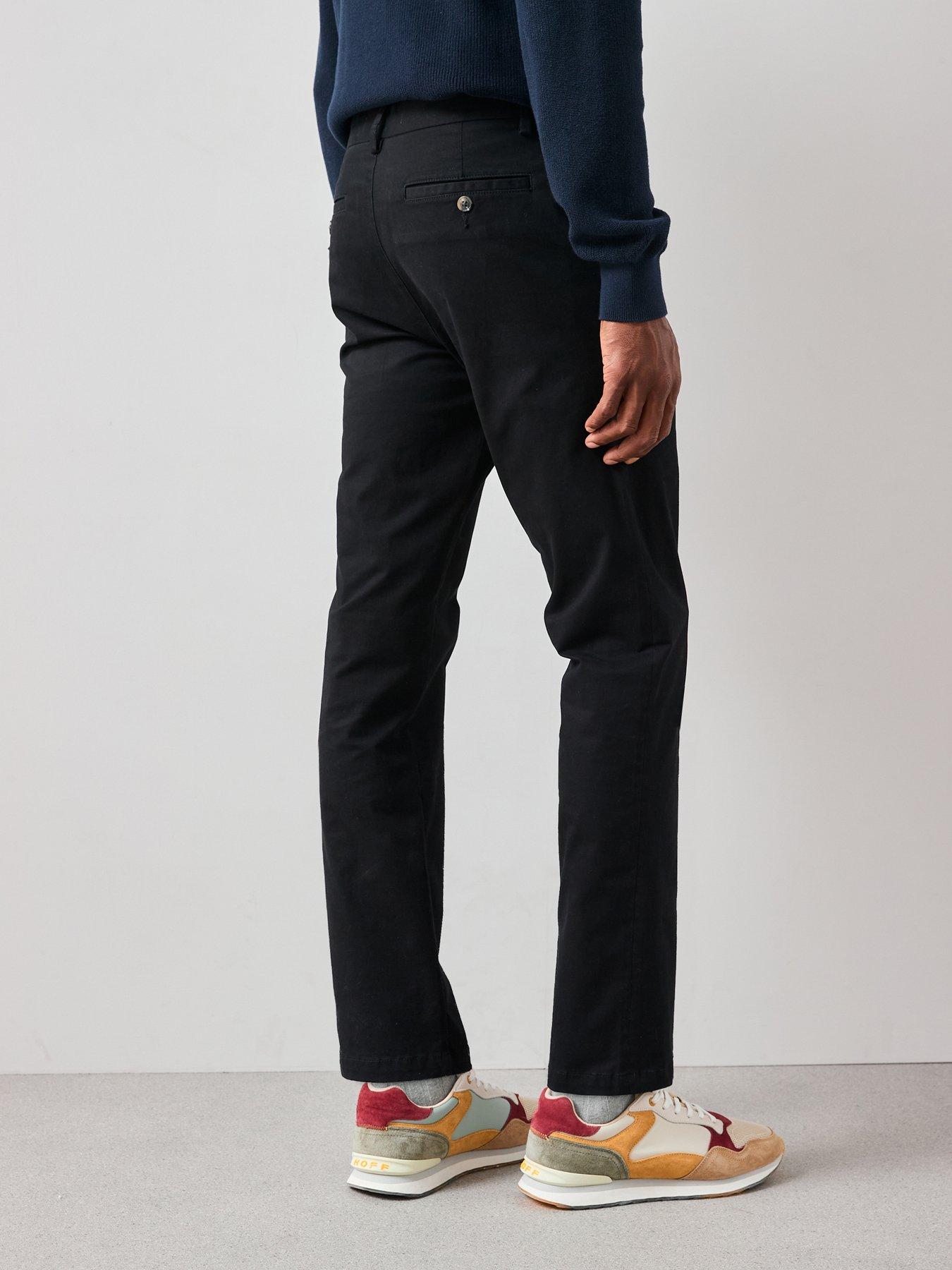 Image 2 of 6 of The Very Collection Cotton Rich Straight Stretch Chino Trouser - Black