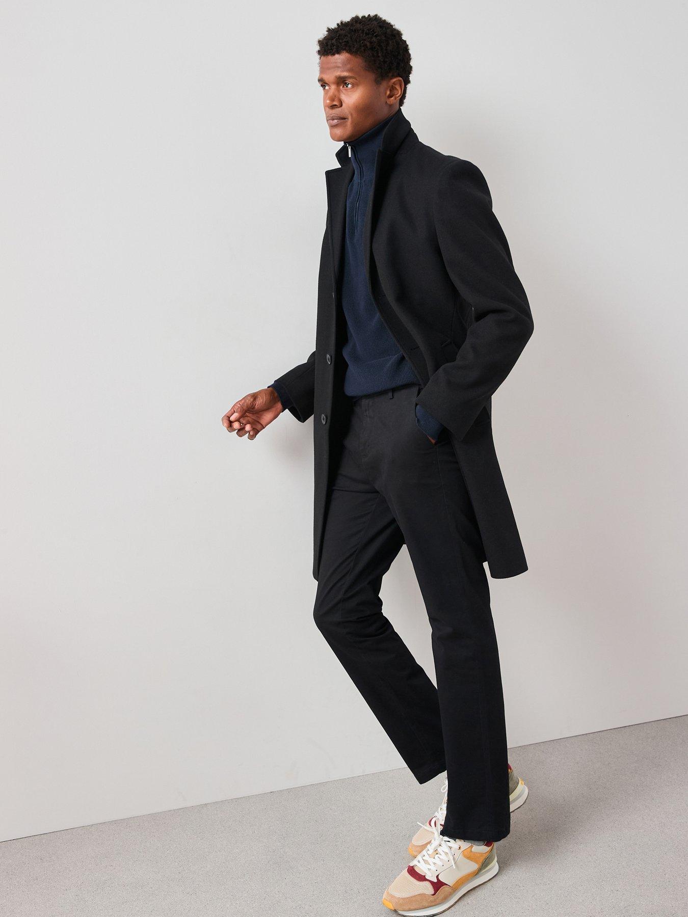 Image 3 of 6 of The Very Collection Cotton Rich Straight Stretch Chino Trouser - Black