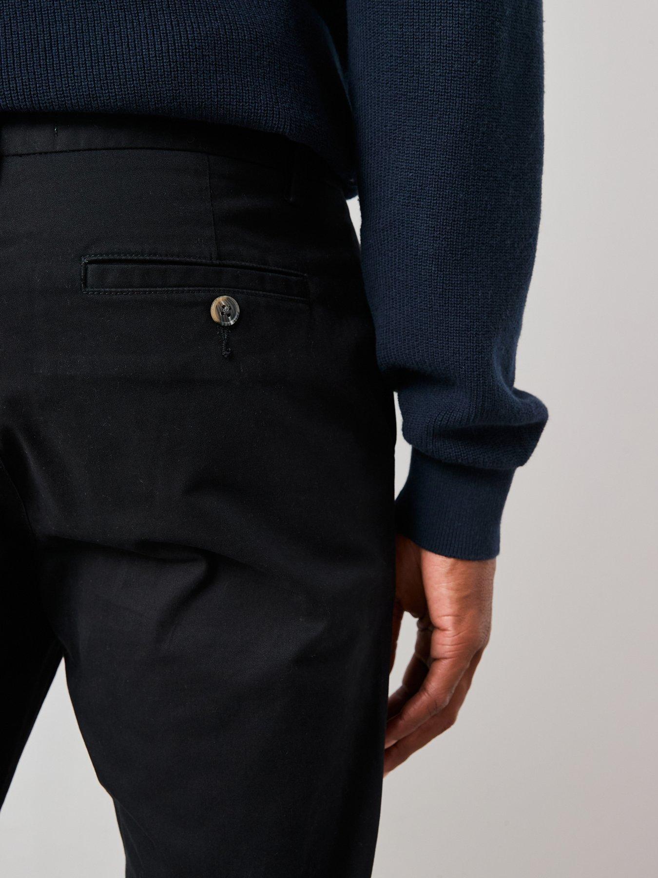 Image 5 of 6 of The Very Collection Cotton Rich Straight Stretch Chino Trouser - Black