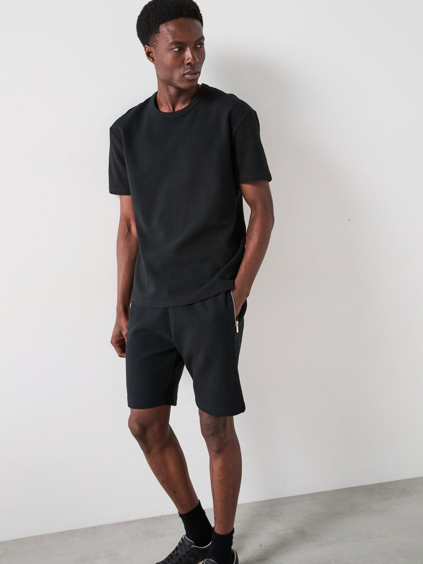  image of very-man-textured-ottoman-t-shirt-black