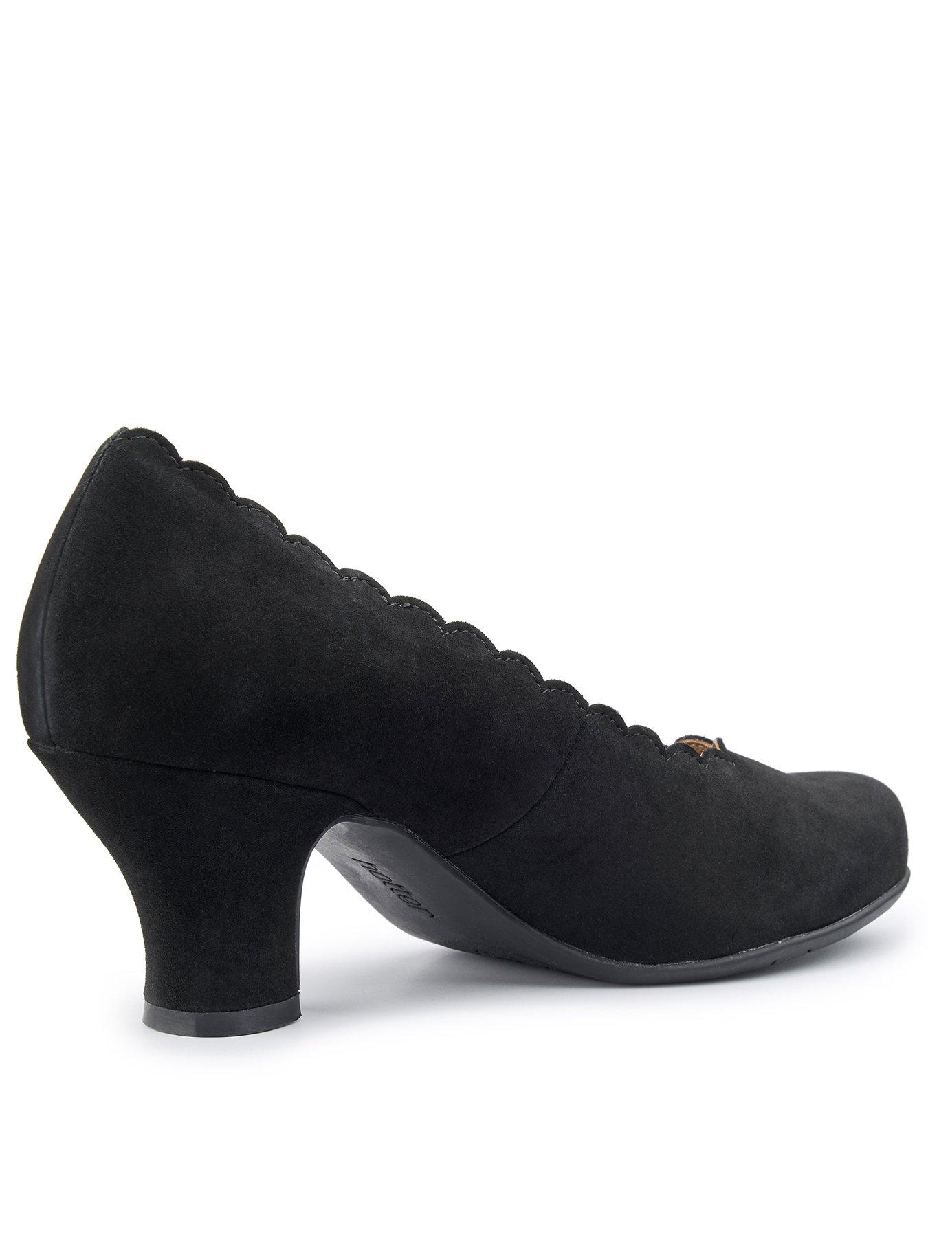  image of hotter-jive-heeled-shoe-black