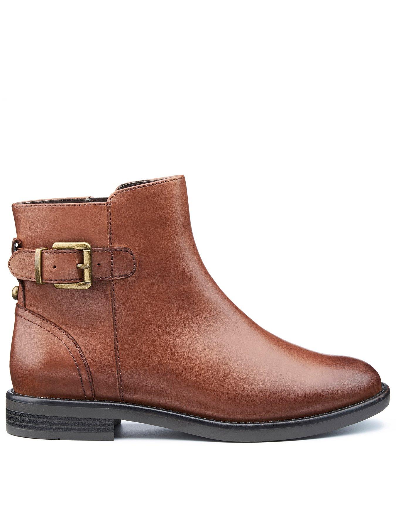 Hotter Ascot Wide Fit Boot - Brown