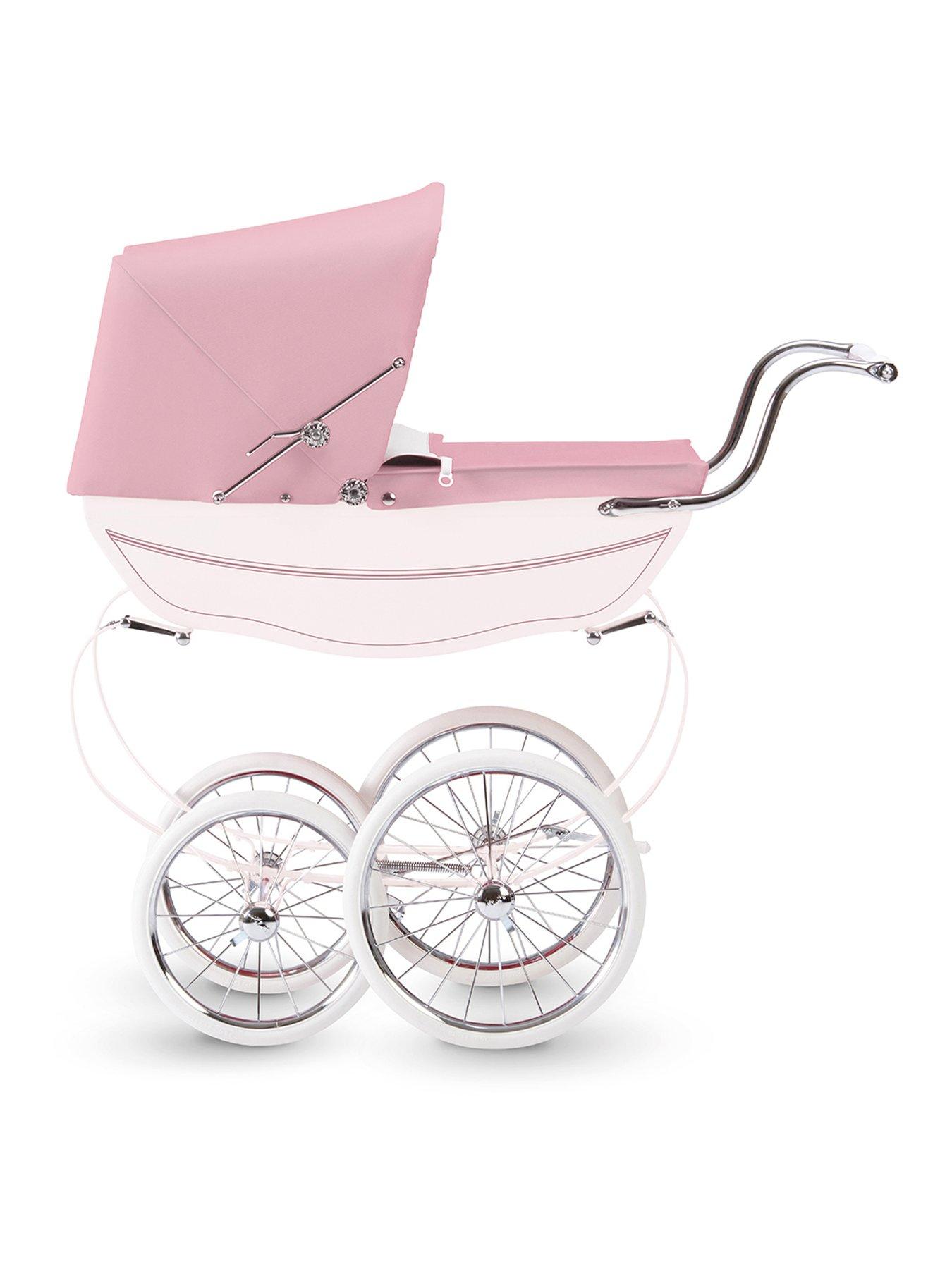 Pink Silver Cross Doll Pram