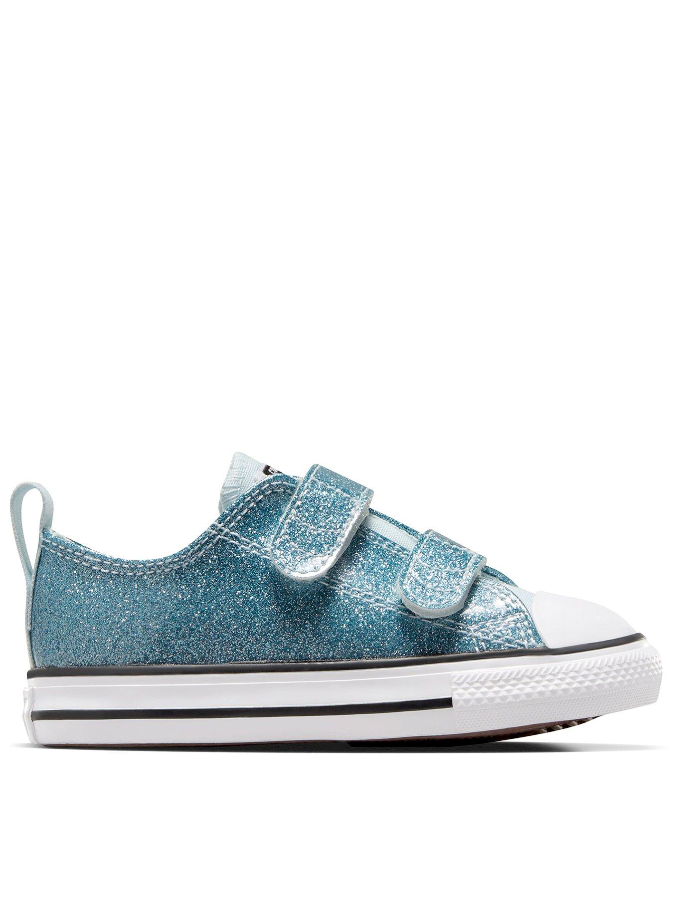 undefined Infants Glitz And Gleam Synthetic Ox Trainers - Blue