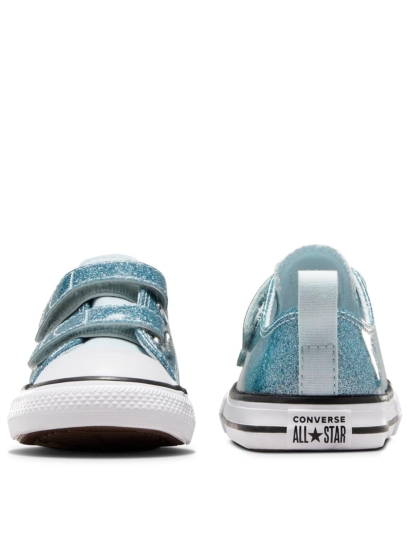  image of converse-infants-glitz-and-gleam-synthetic-ox-trainers-blue