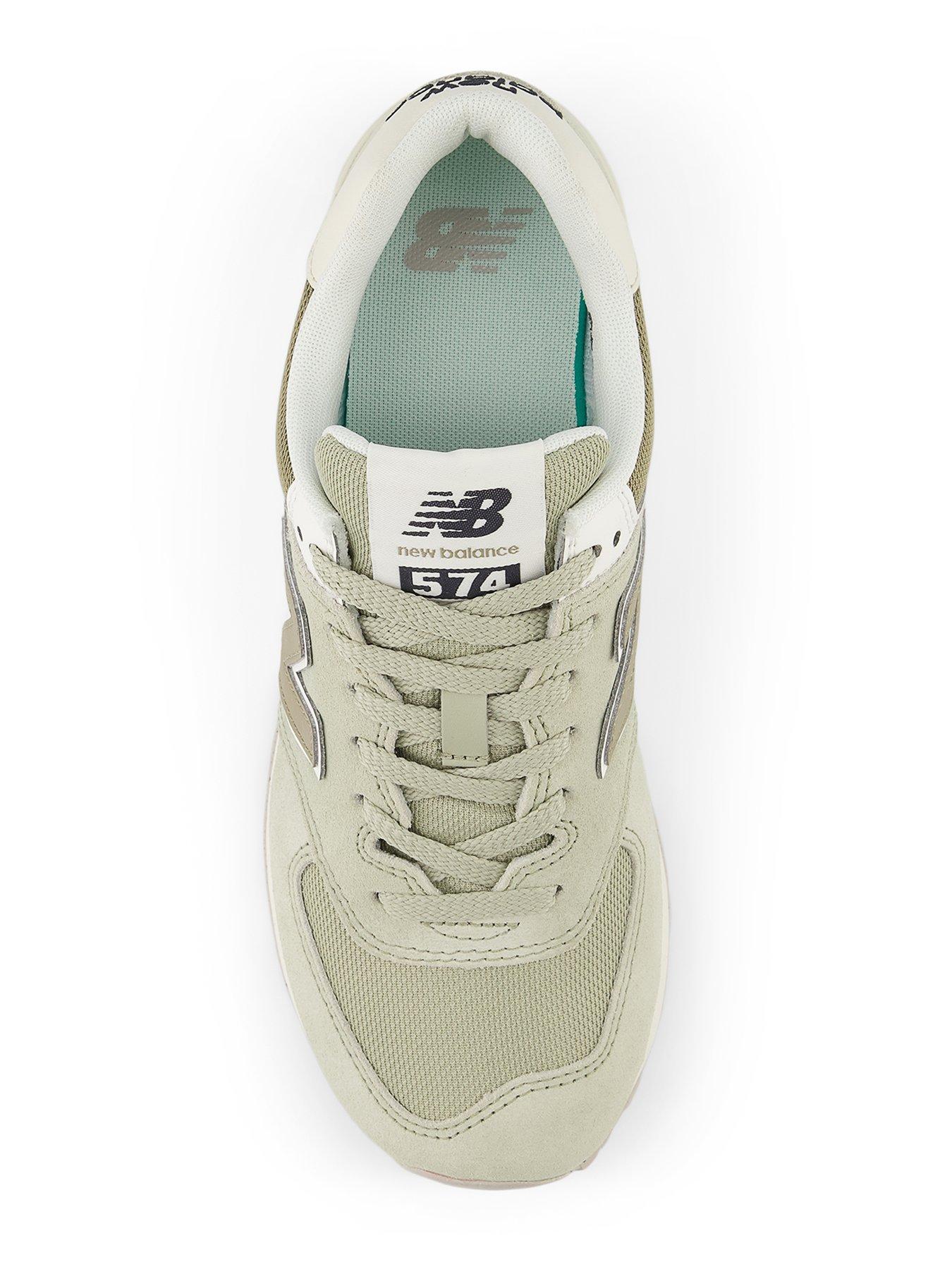 New Balance Womens 574 Trainers Light Green littlewoods