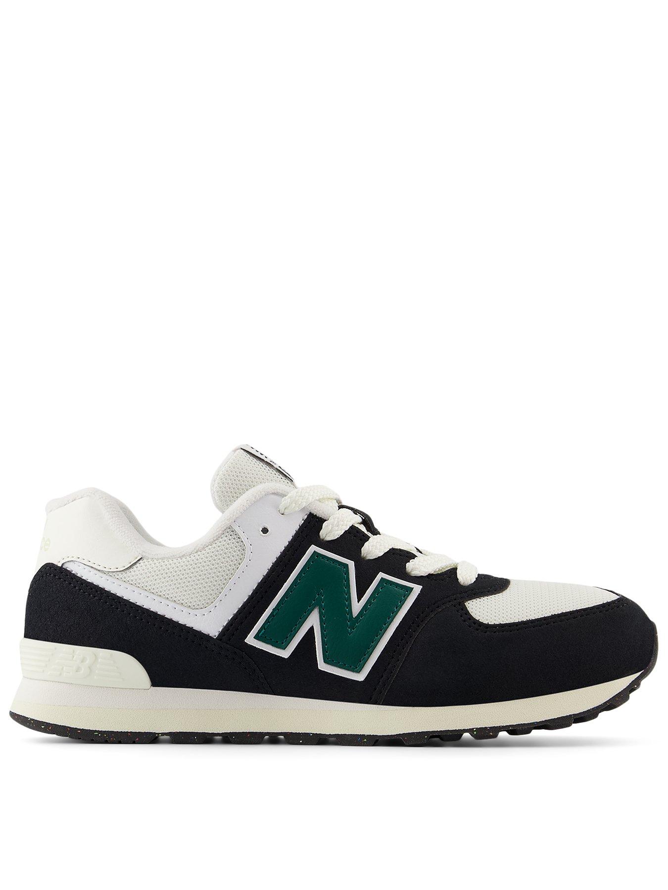 New Balance Older Boys 574 Trainers Black Multi littlewoods