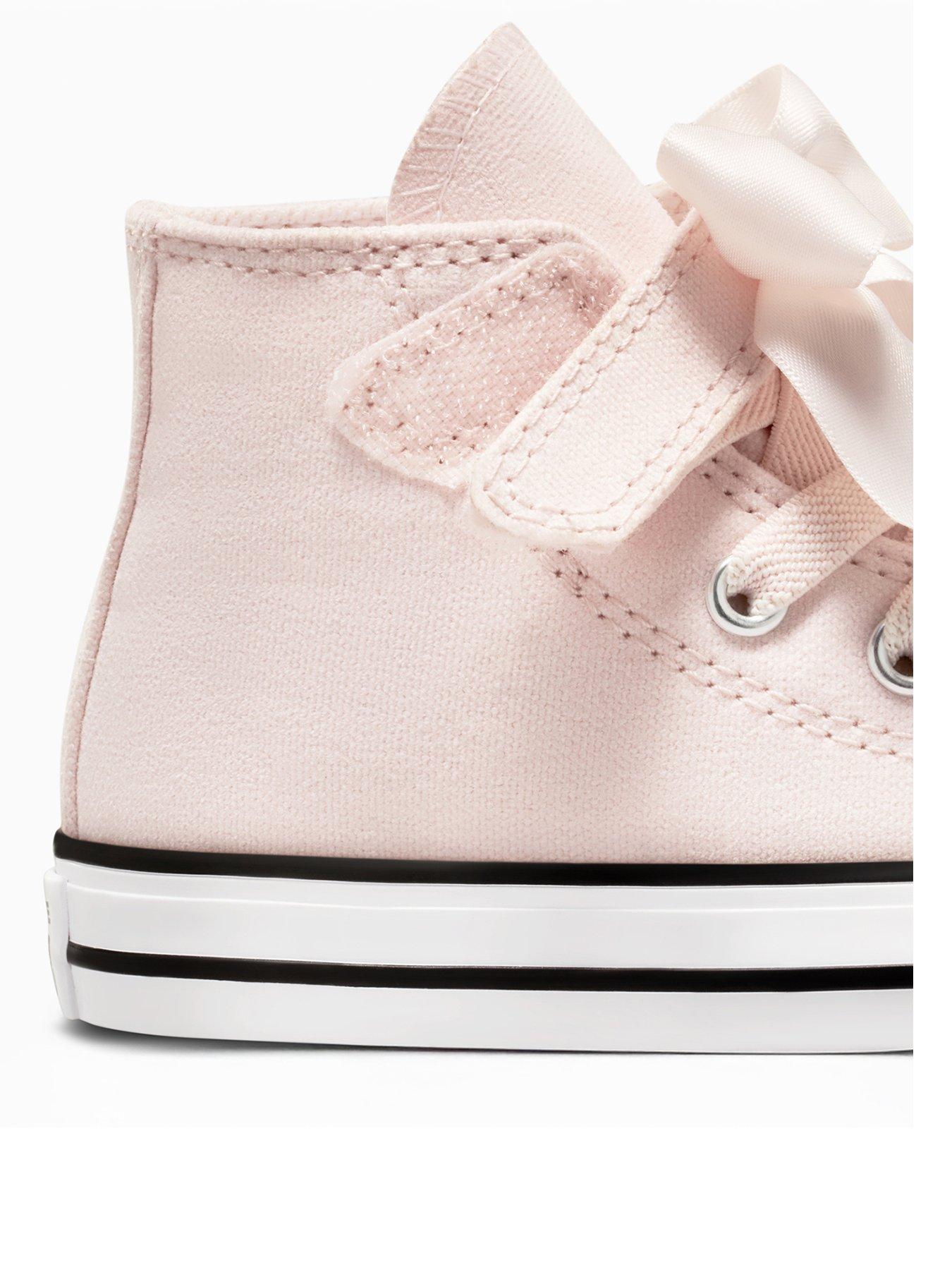 Converse Infant Pink Swan Chuck Taylor All Star 1v Trainers littlewoods