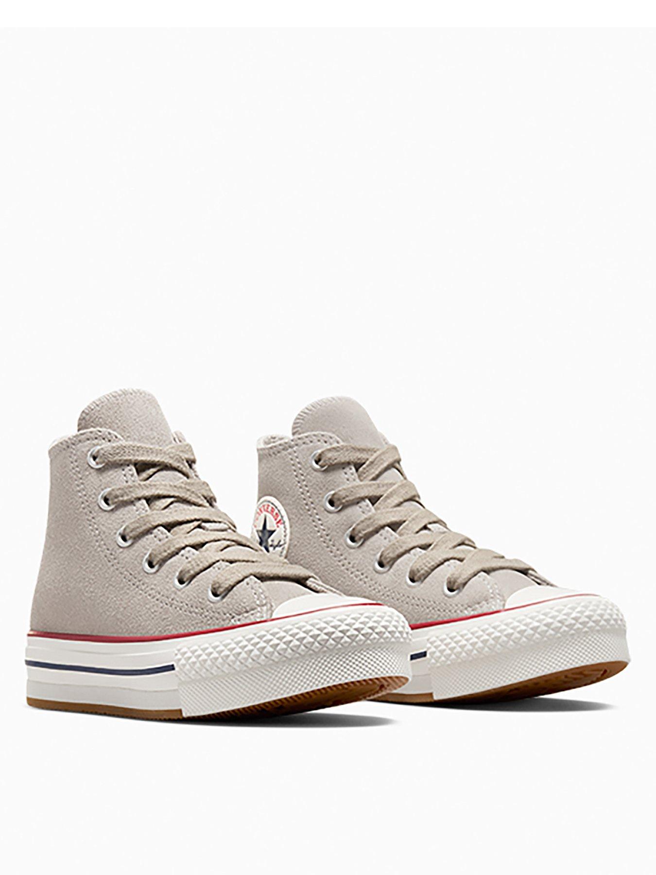  image of converse-kids-lux-sport-chuck-taylor-all-star-eva-lift-trainers-beige