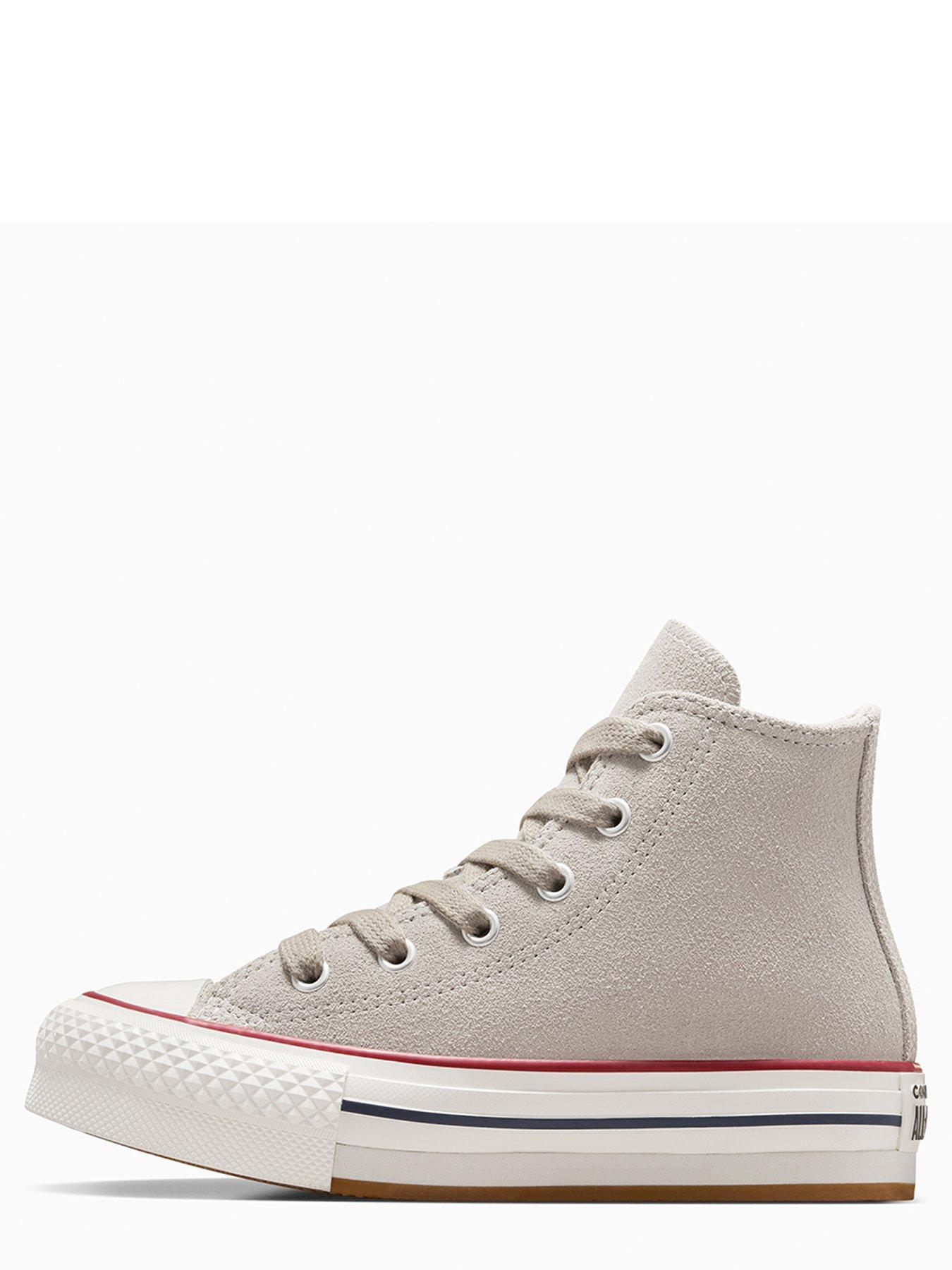  image of converse-kids-lux-sport-chuck-taylor-all-star-eva-lift-trainers-beige