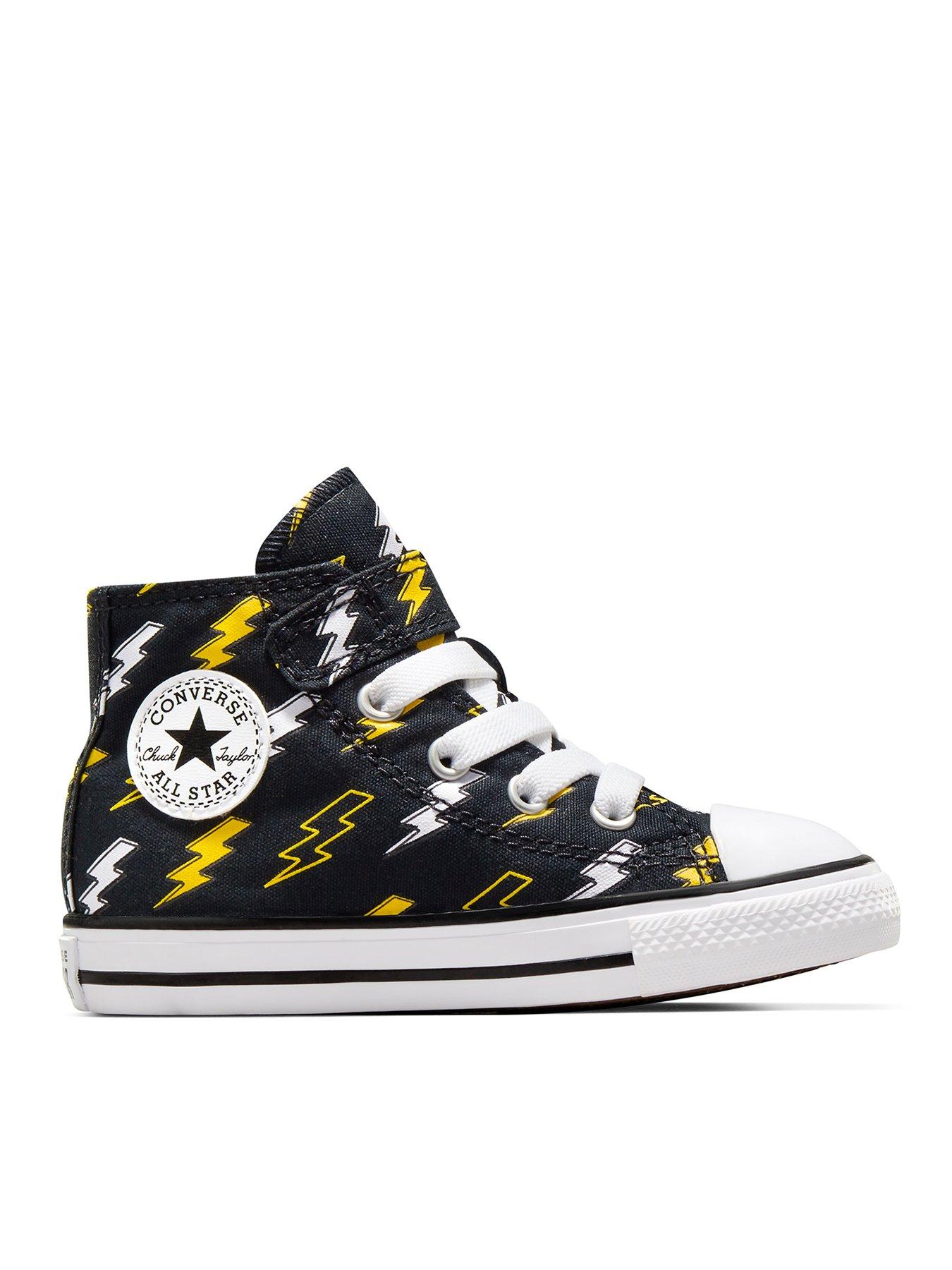 Image 1 of 7 of Converse Infants Bolts Canvas Hi Trainers - Black