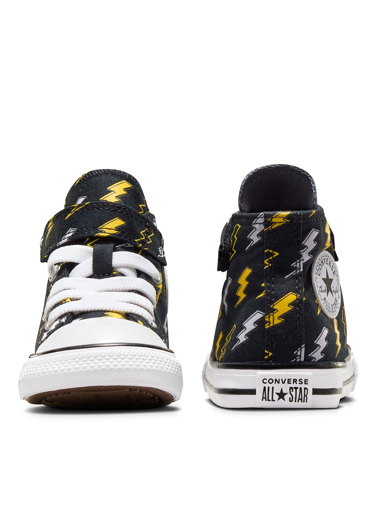 Image 3 of 7 of Converse Infants Bolts Canvas Hi Trainers - Black