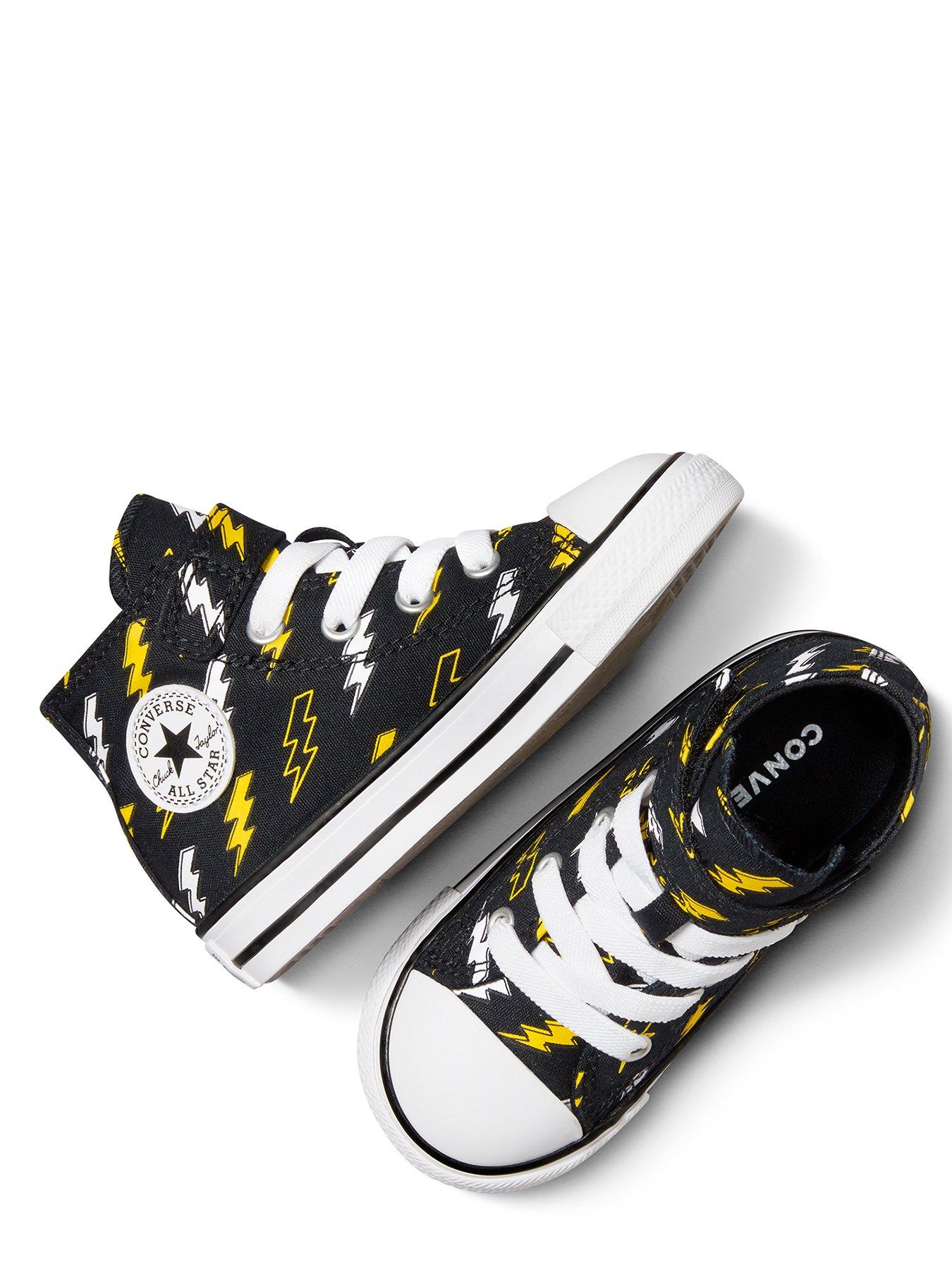 Image 4 of 7 of Converse Infants Bolts Canvas Hi Trainers - Black