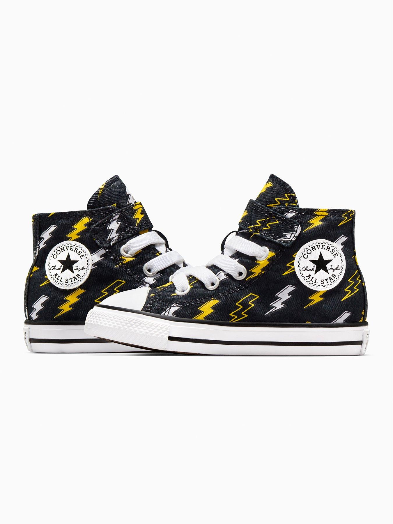 Image 6 of 7 of Converse Infants Bolts Canvas Hi Trainers - Black