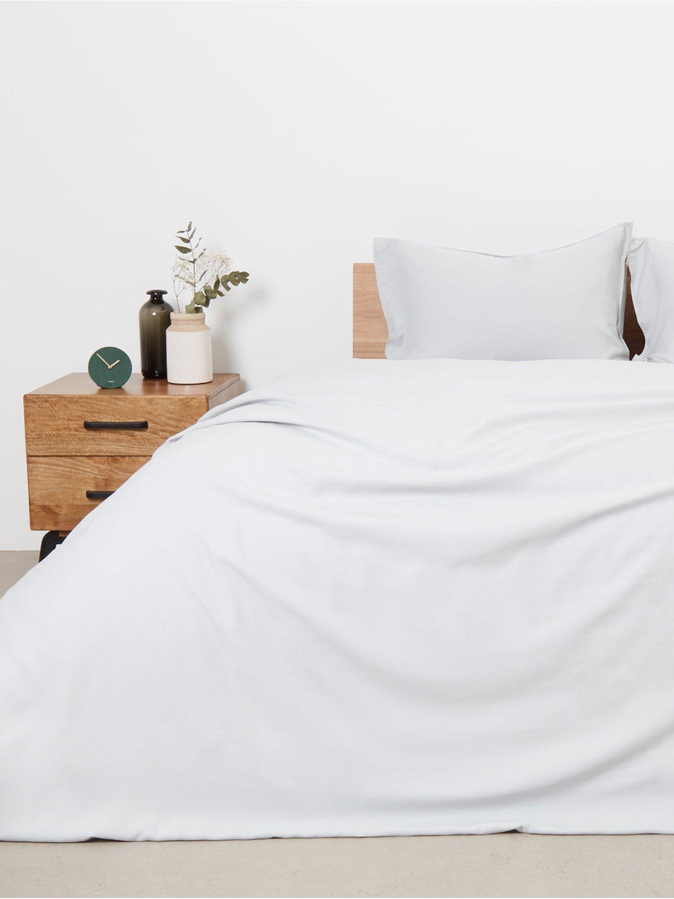 undefined Panda Earth Bamboo  &  French Linen Duvet Cover - Grey