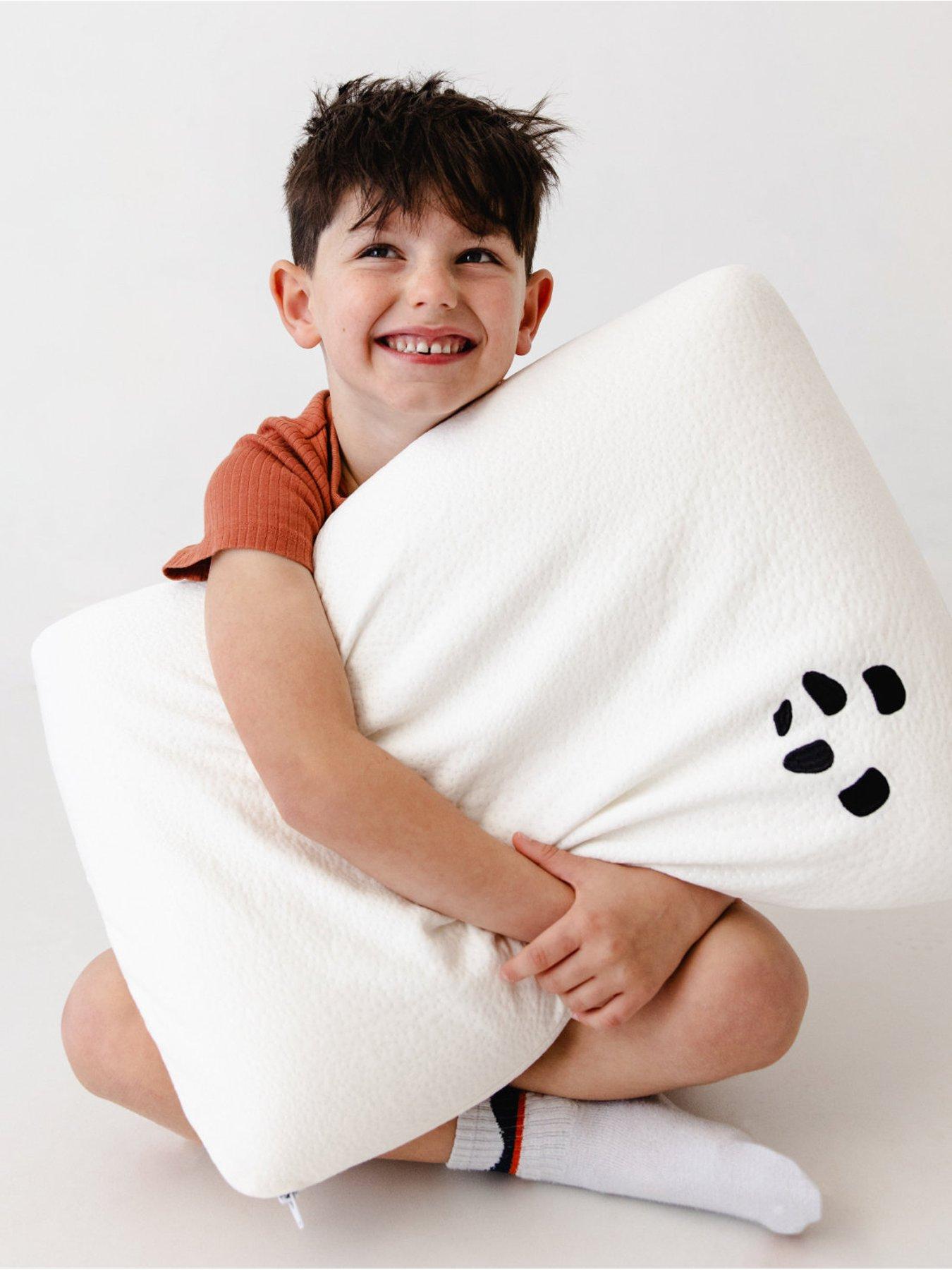  image of panda-london-panda-kids-bamboo-amp-memory-foam-pillow--toddler-white