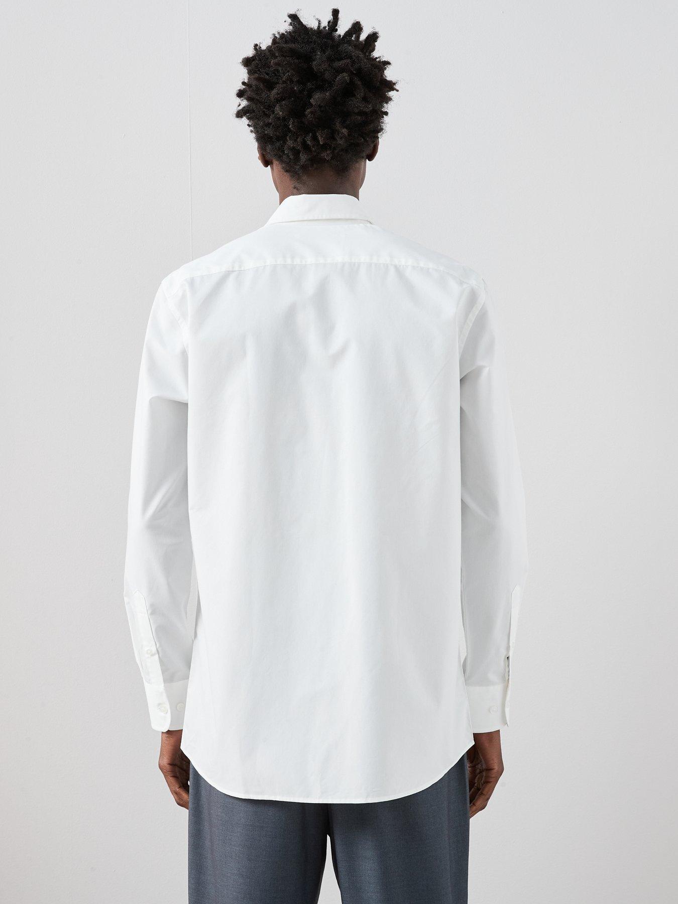 Image 2 of 7 of The Very Collection Long Sleeve Regular Fit Easy Care Smart Shirt - White