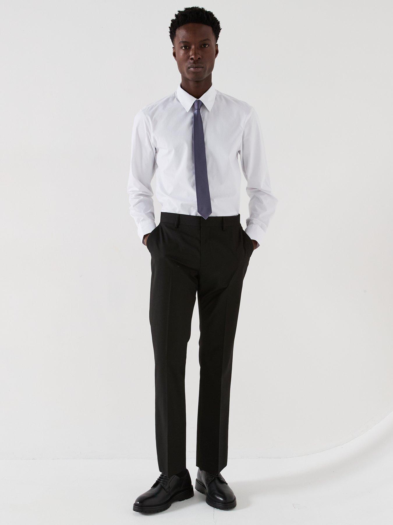  image of very-man-long-sleeve-regular-fit-easy-care-smart-shirt-white