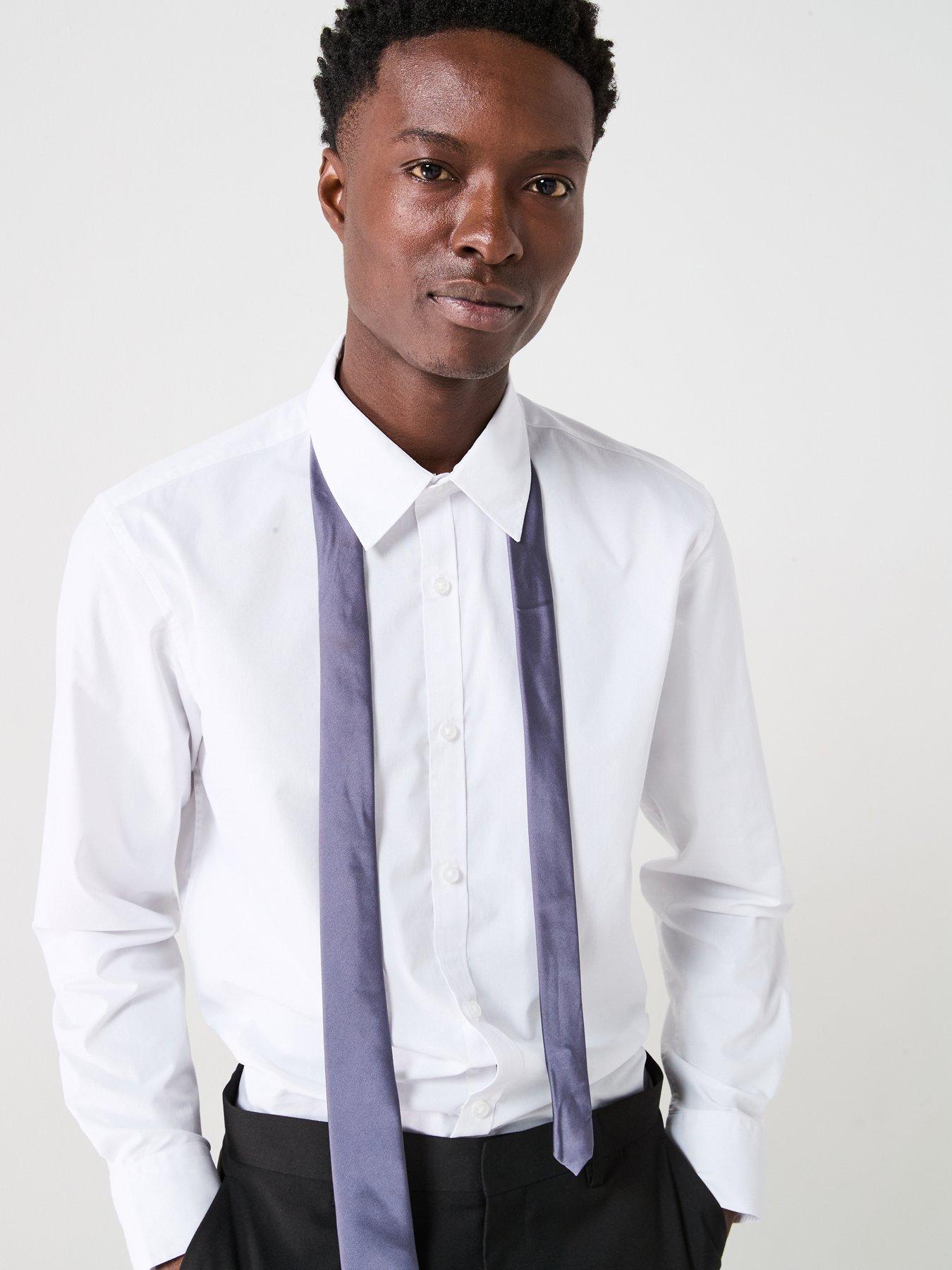  image of very-man-long-sleeve-regular-fit-easy-care-smart-shirt-white