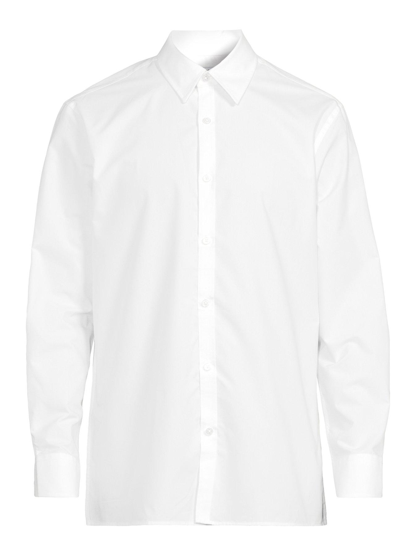 Image 7 of 7 of The Very Collection Long Sleeve Regular Fit Easy Care Smart Shirt - White