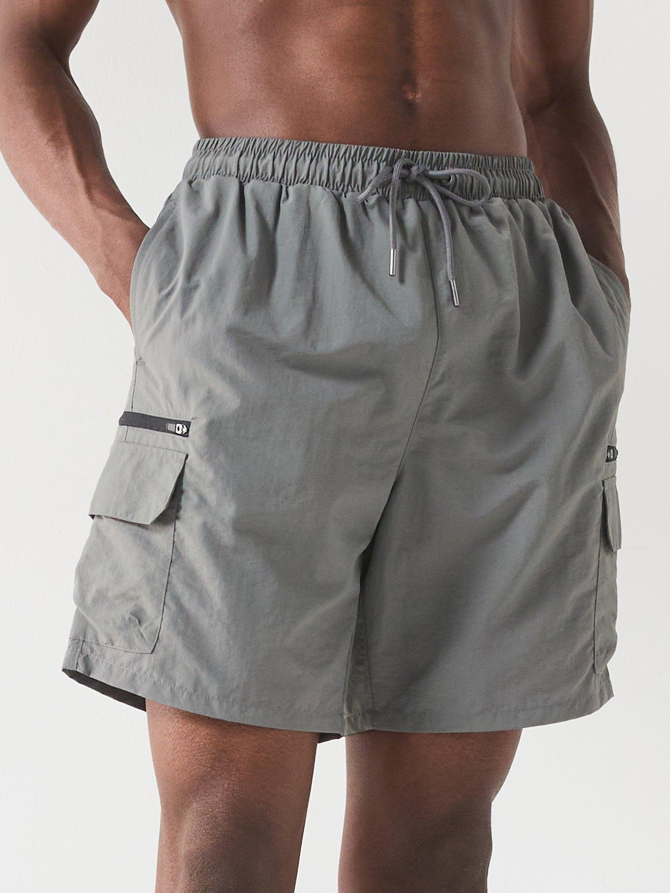  image of very-man-utility-swim-shorts-grey