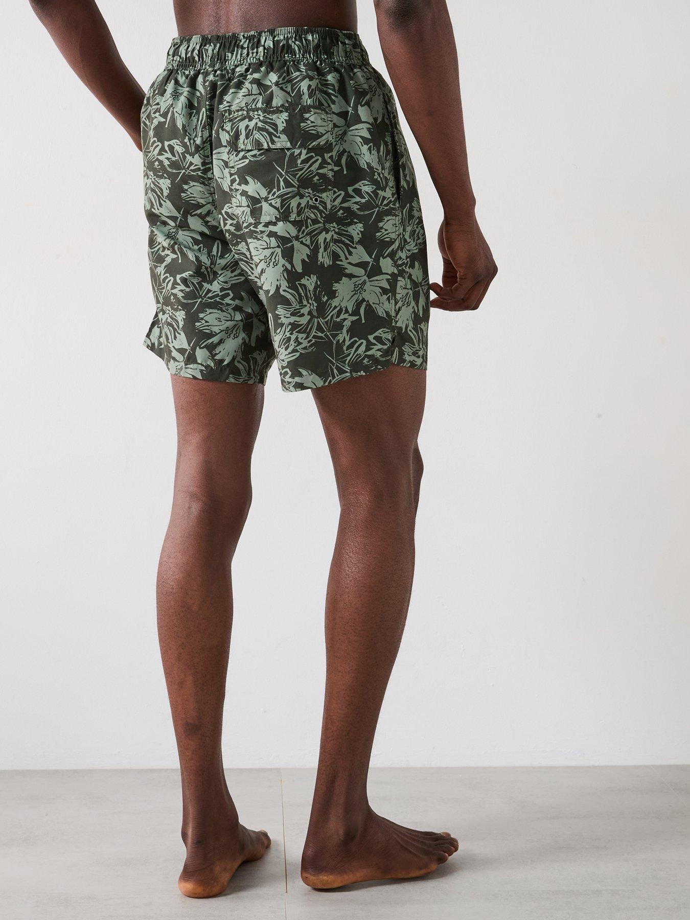  image of very-man-abstract-palm-printed-swim-shorts-khaki