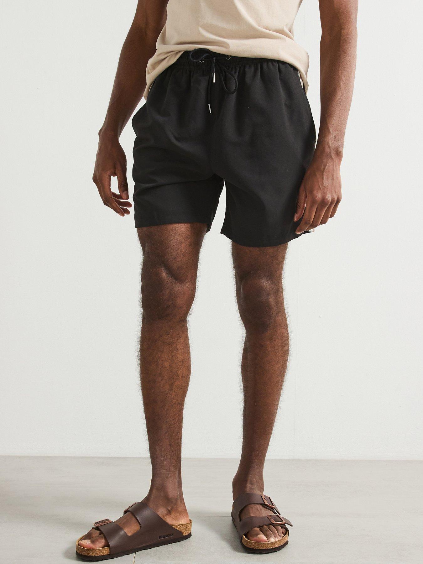 Very Man Side Stripe Swim Shorts - Black