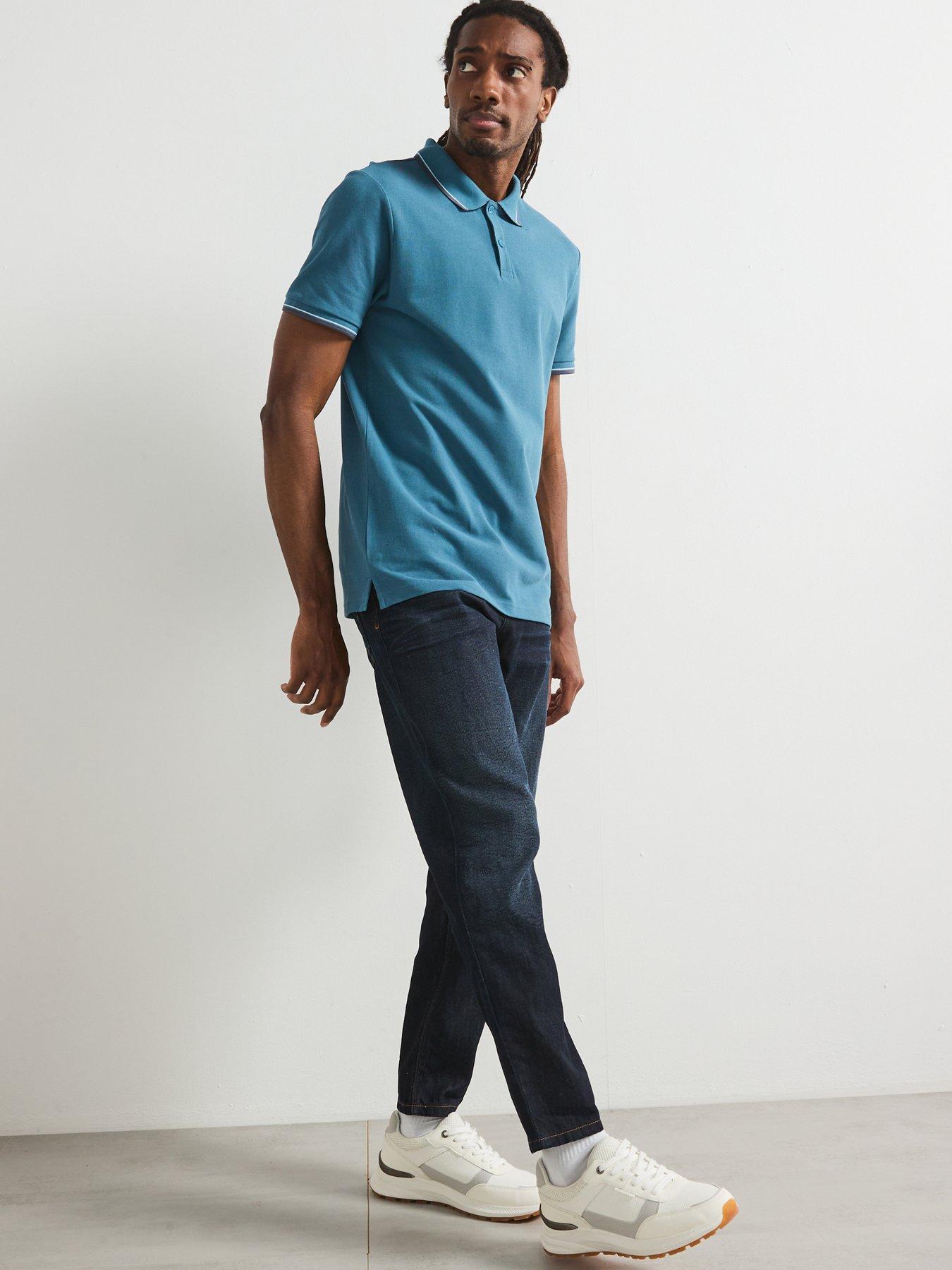  image of very-man-straight-tapered-jeans-with-stretch-dark-wash