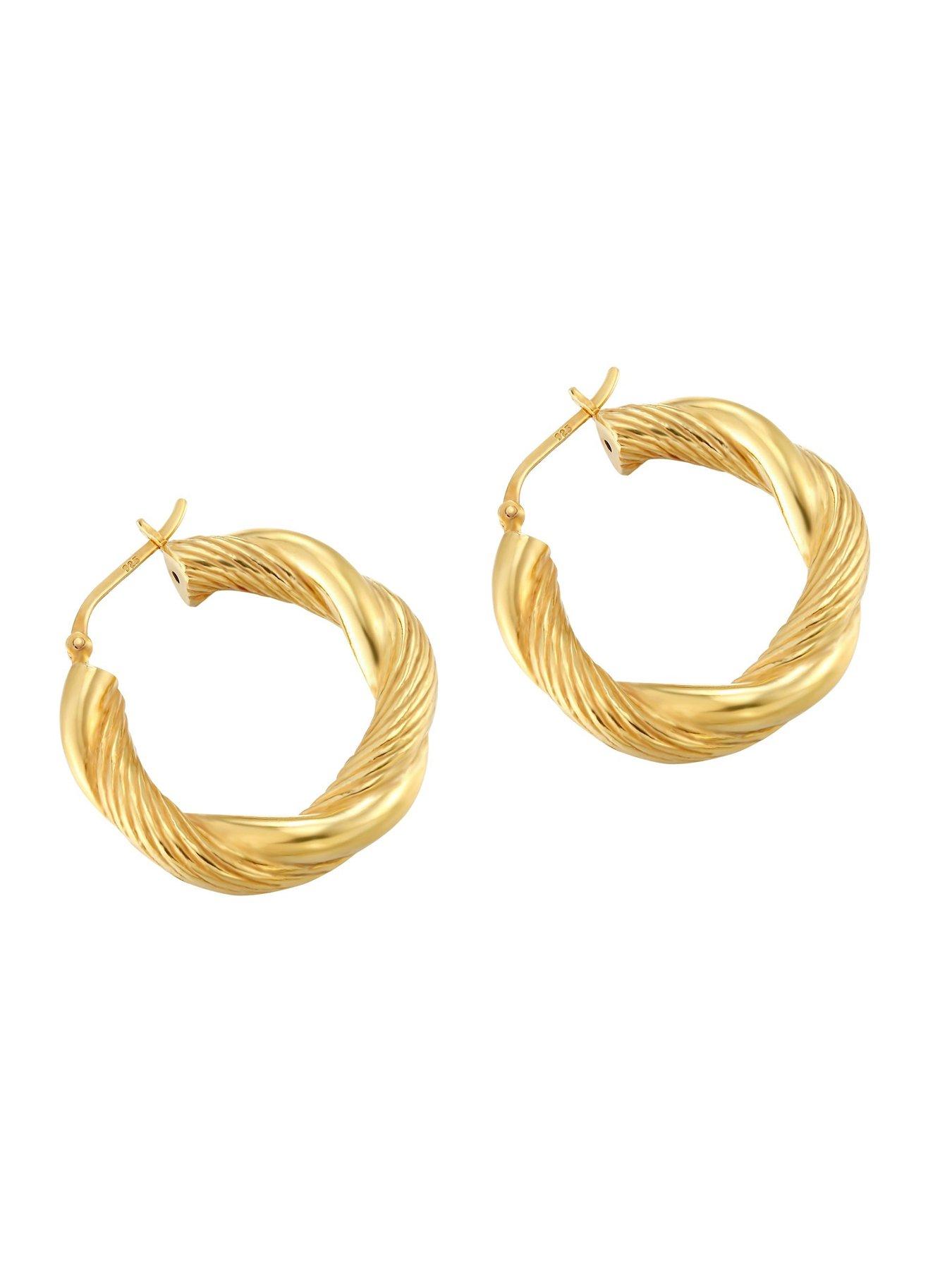  image of seol-gold-chunky-rope-twist-creoles