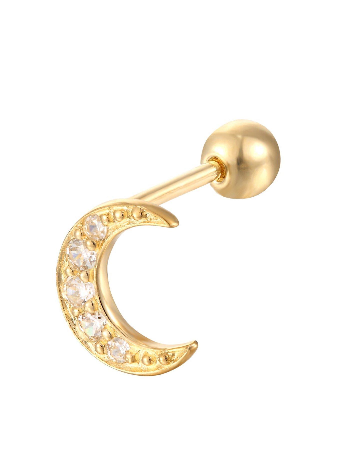  image of seol-gold-crescent-moon-cz-stud-sold-as-single