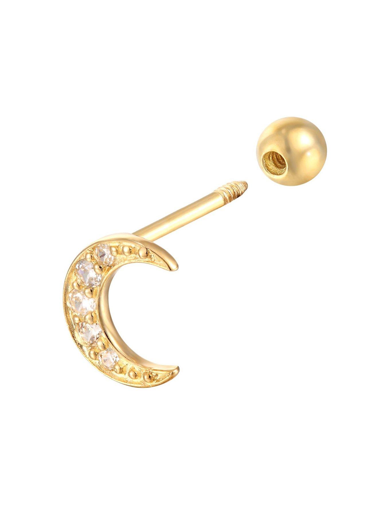  image of seol-gold-crescent-moon-cz-stud-sold-as-single