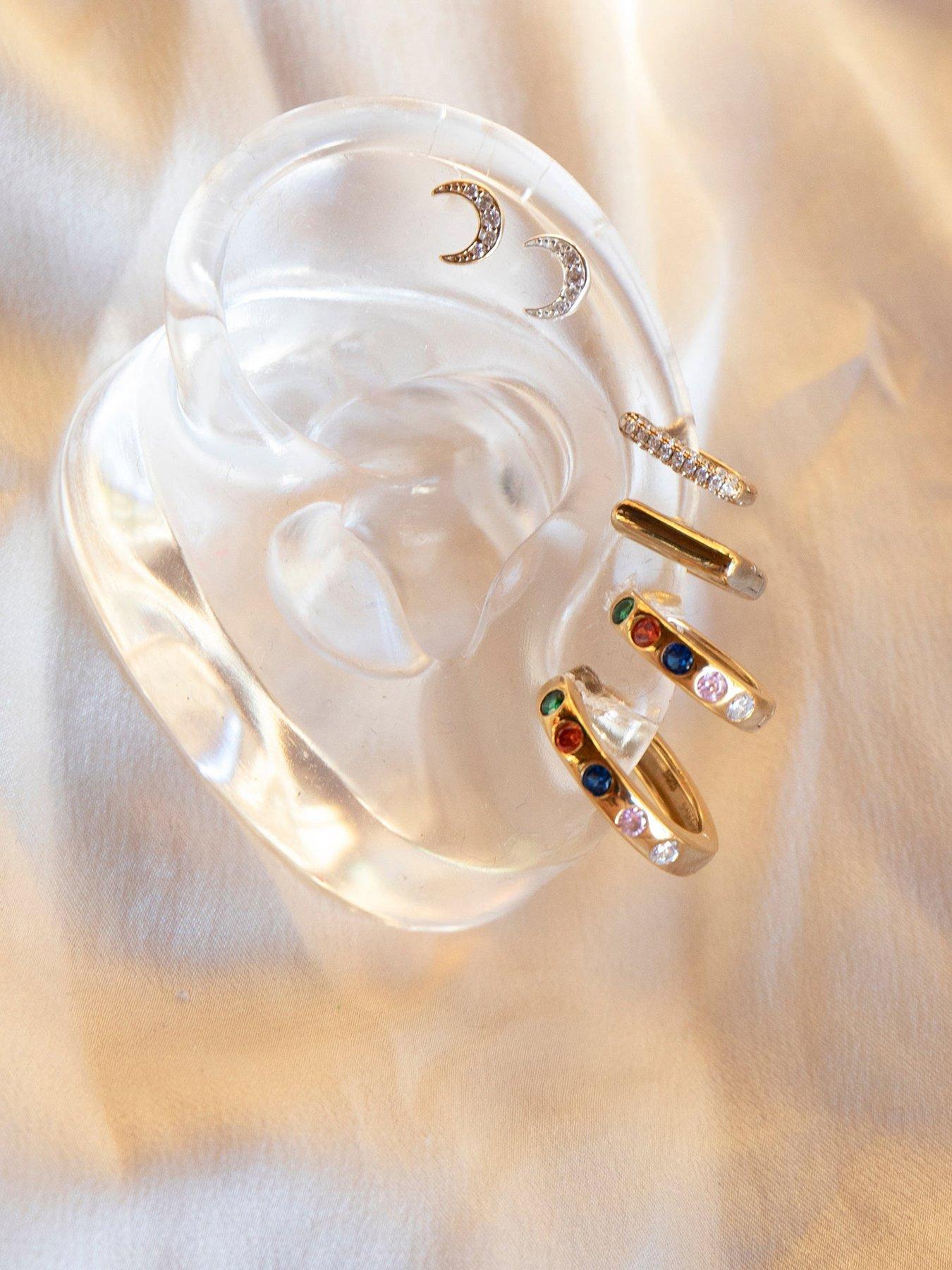 image of seol-gold-crescent-moon-cz-stud-sold-as-single