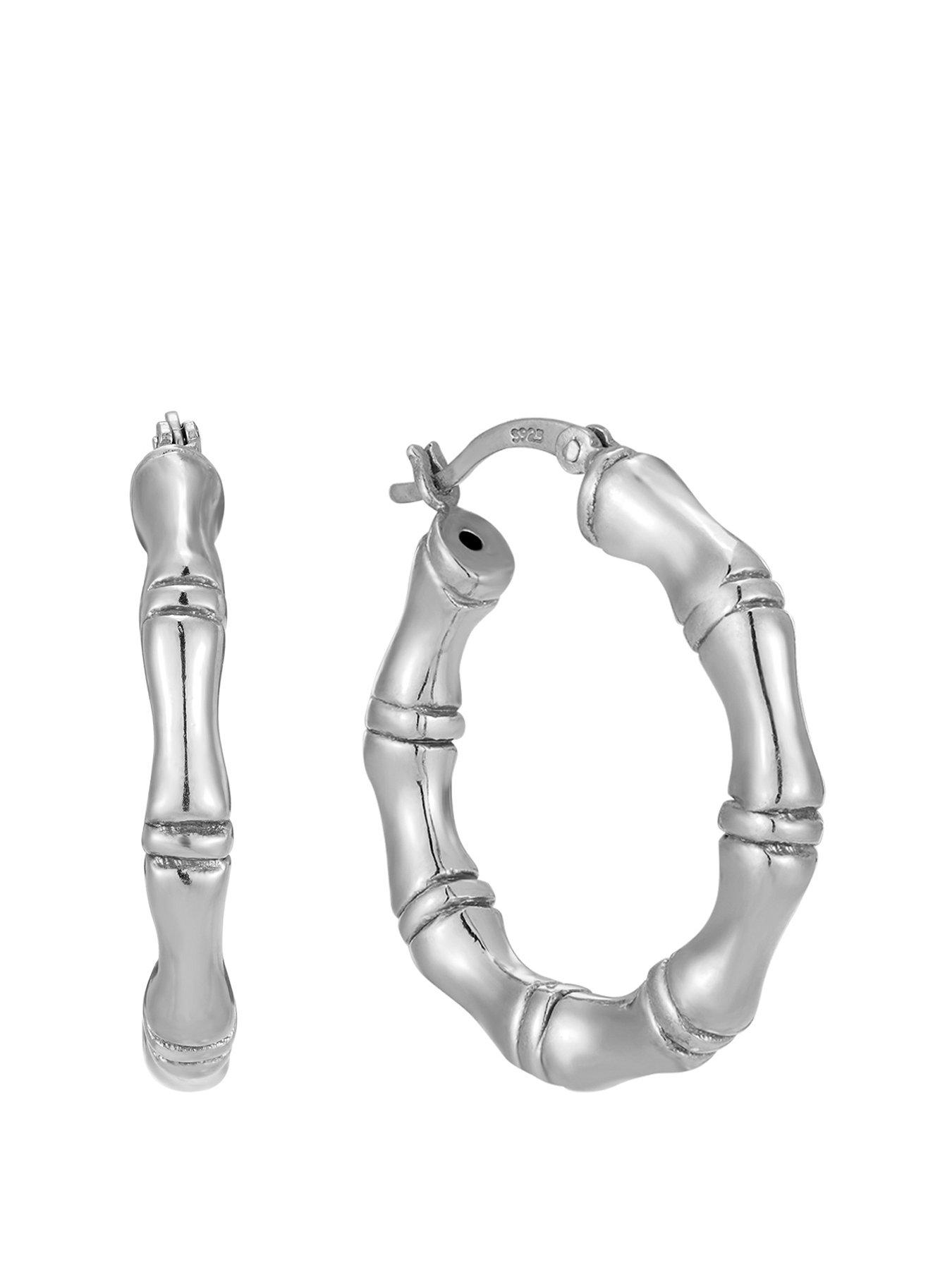 undefined Chunky Bamboo Hoops