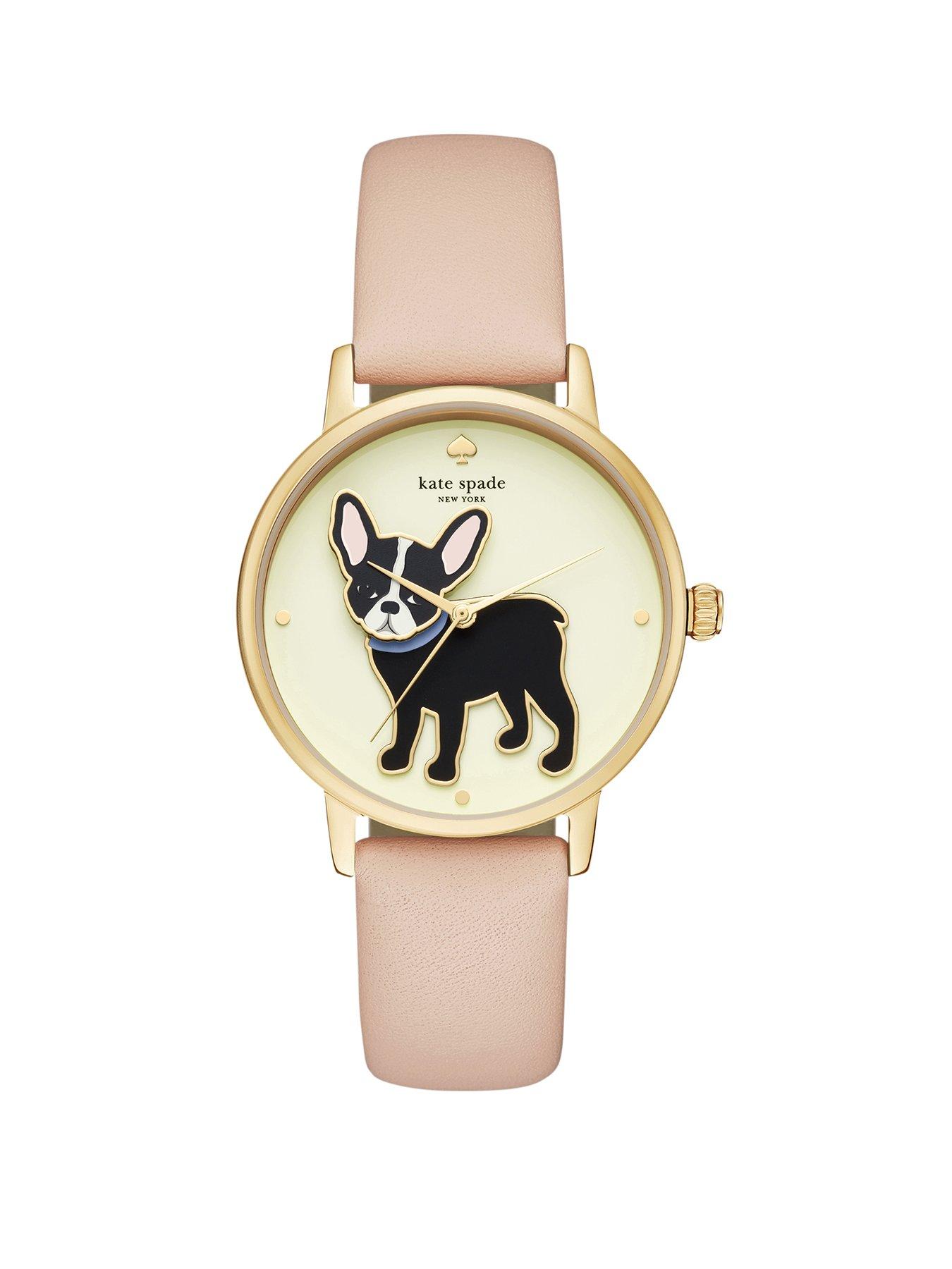  image of kate-spade-new-york-grand-metro-three-hand-vachetta-leather-watch