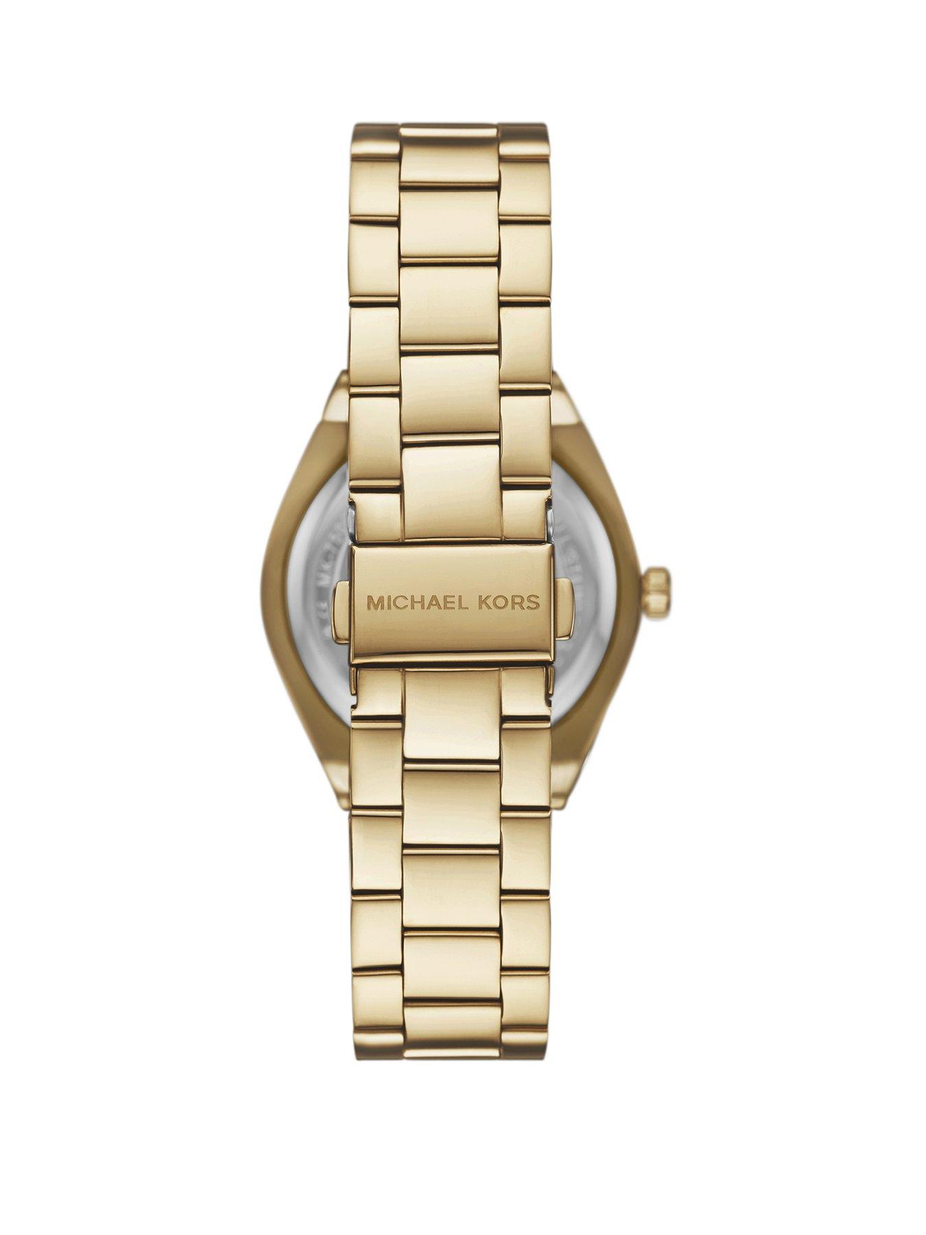 Image 2 of 4 of Michael Kors Lennox Three-Hand Gold-Tone Stainless Steel Watch