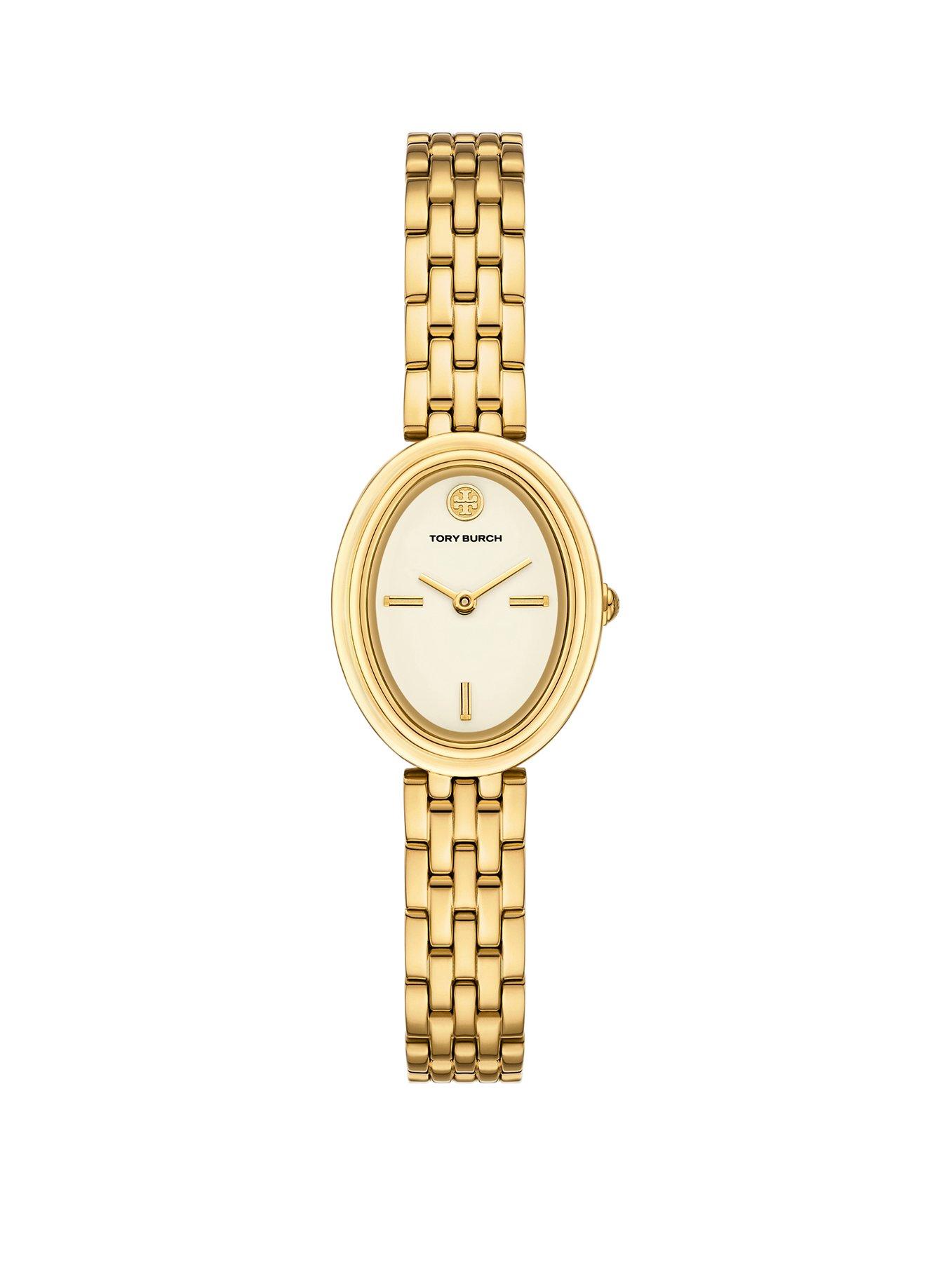 undefined Oval Watch, Gold-Tone Stainless Steel