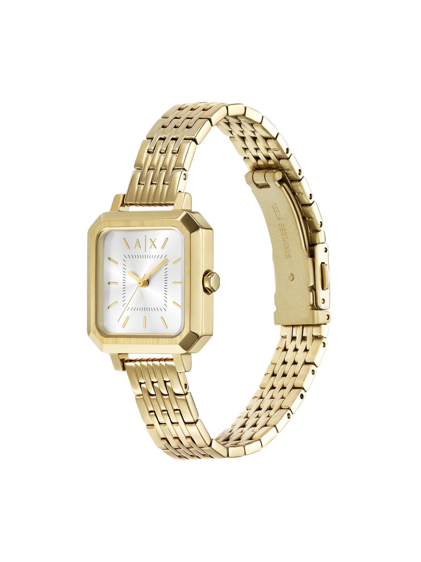 Image 4 of 5 of Armani Exchange 3-Hand Gold-Tone Stainless Steel Watch